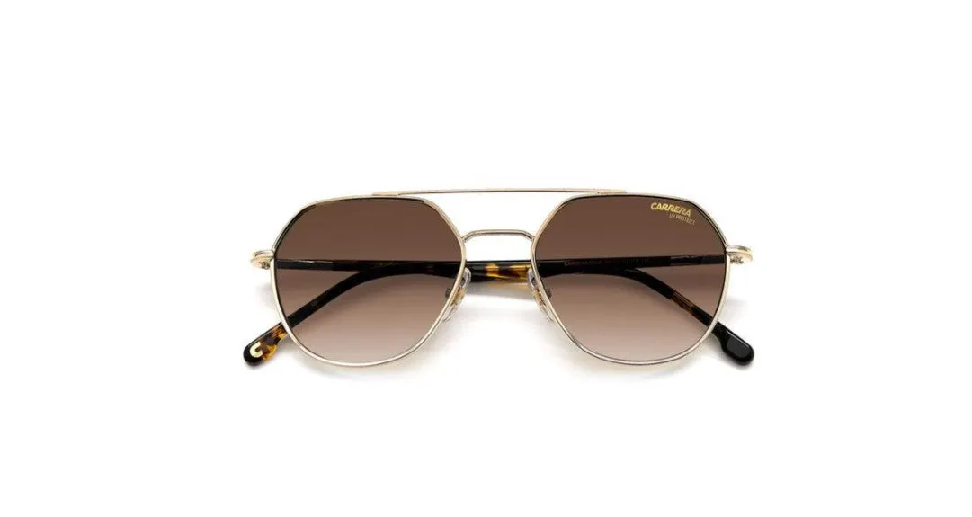 Carrera CARRERA 303/S 06J/HA Occhiali da sole Metallo Oro Marrone Geometrica Normale Sfumato - immagine 3