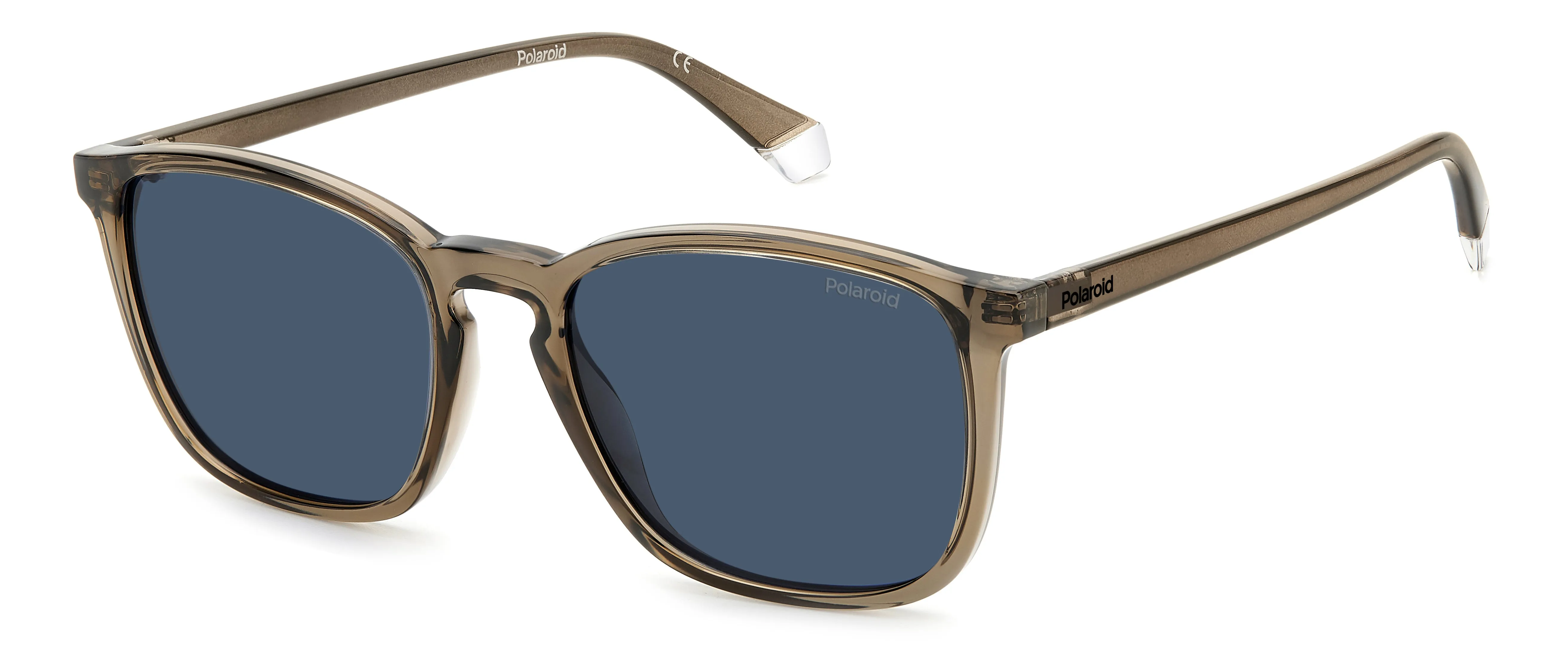 Polaroid PLD 4139/S 09Q/C3 Occhiali da sole Plastica Marrone Blu Squadrata Polarizzata - immagine 1
