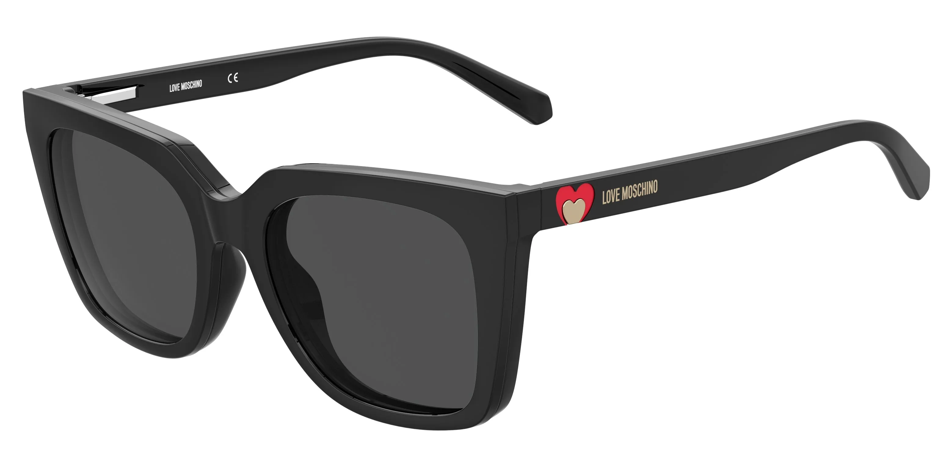 Moschino MOL055/CS 807/IR Occhiali da sole Plastica Nero Grigio Squadrata Normale - immagine 1