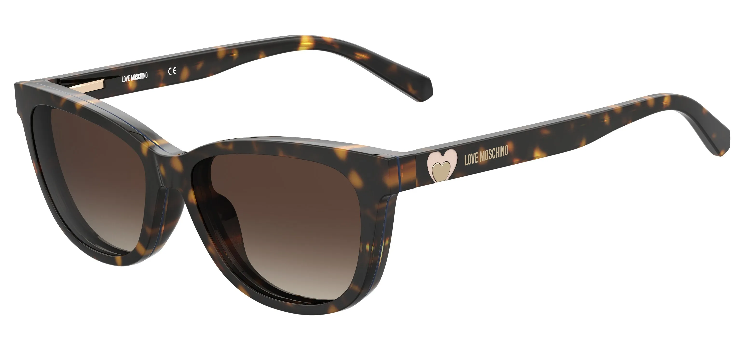Moschino MOL052/CS 086/HA Occhiali da sole Plastica Havana Marrone Cat Eye Clip-on - immagine 1