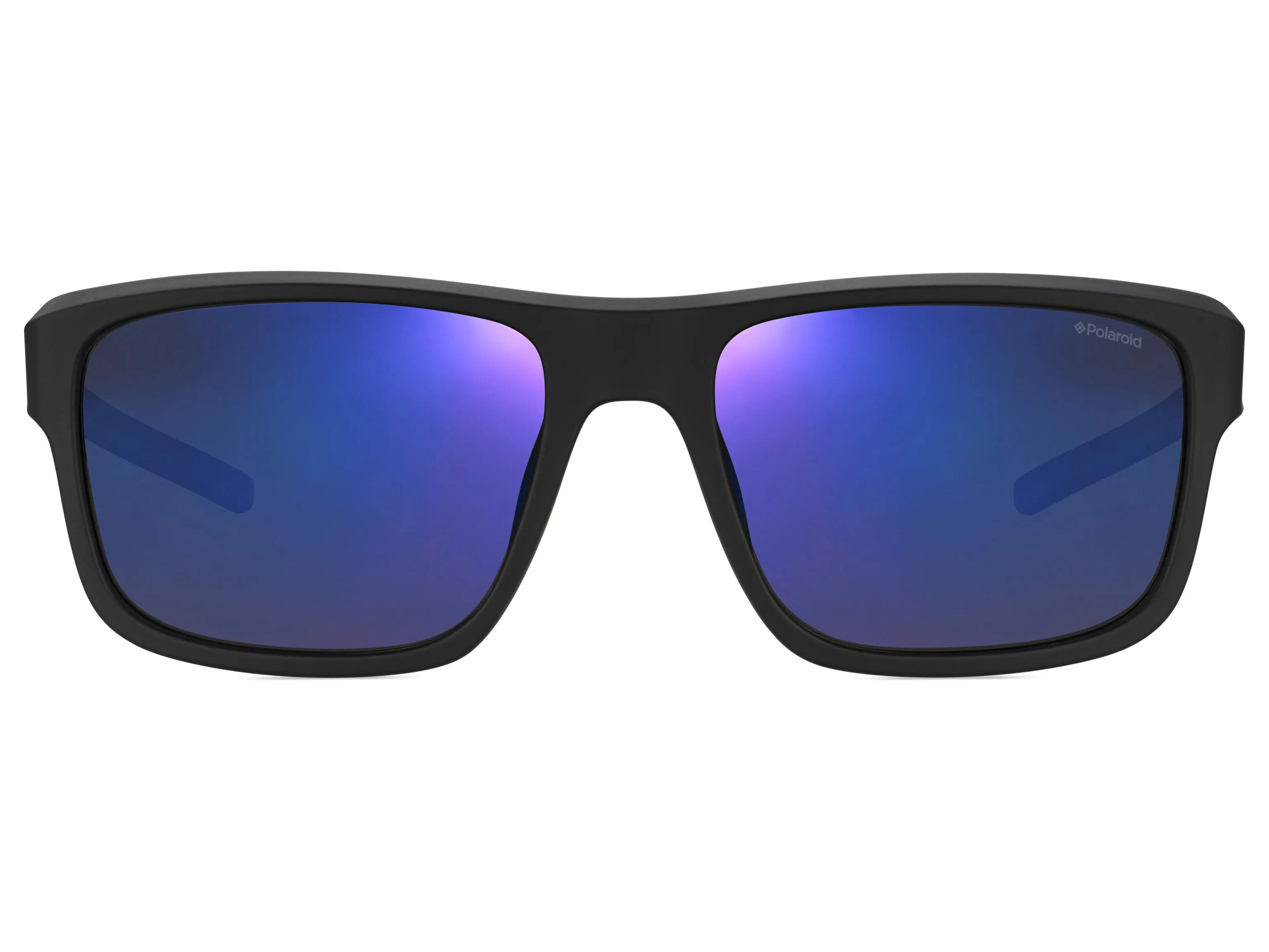 Polaroid PLD 3018/S DL5/JY Occhiali da sole Plastica Nero Blu Squadrata Specchiato - immagine 2