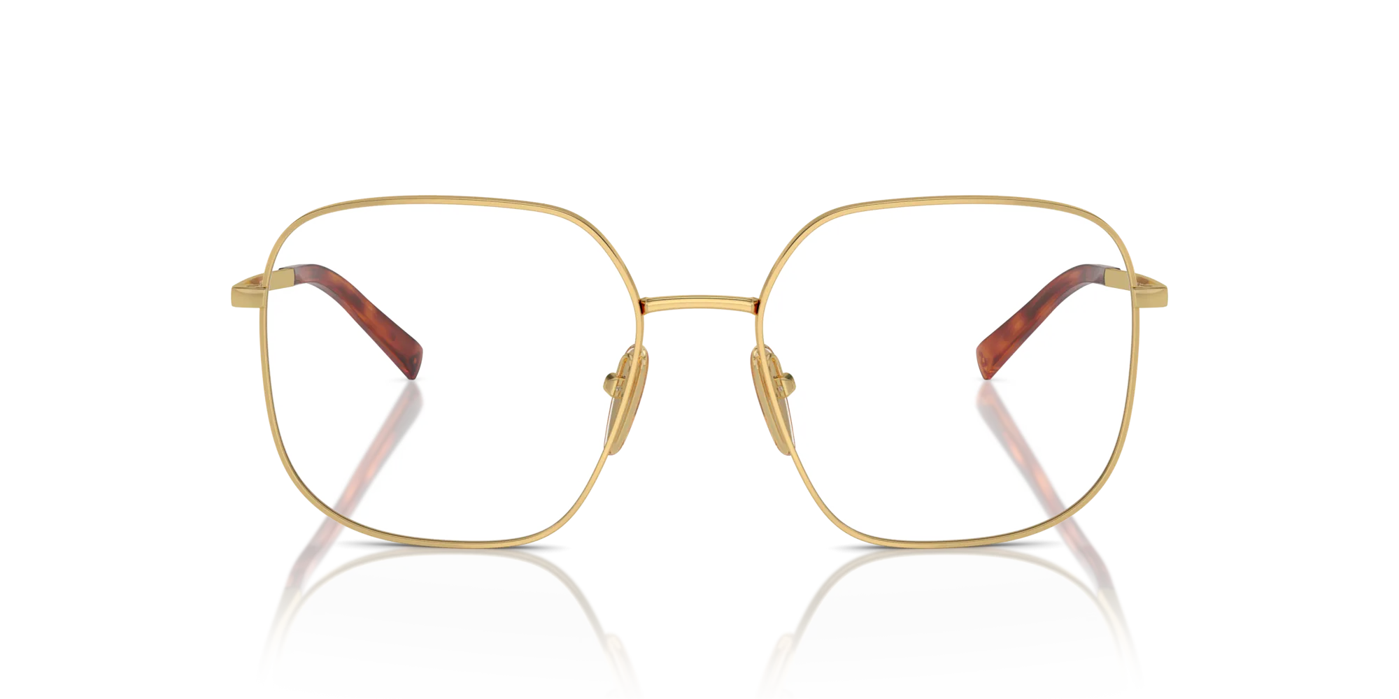 Prada PR A59V 5AK1O1 Montature da vista Acciaio Oro Squadrata Normale - immagine 3