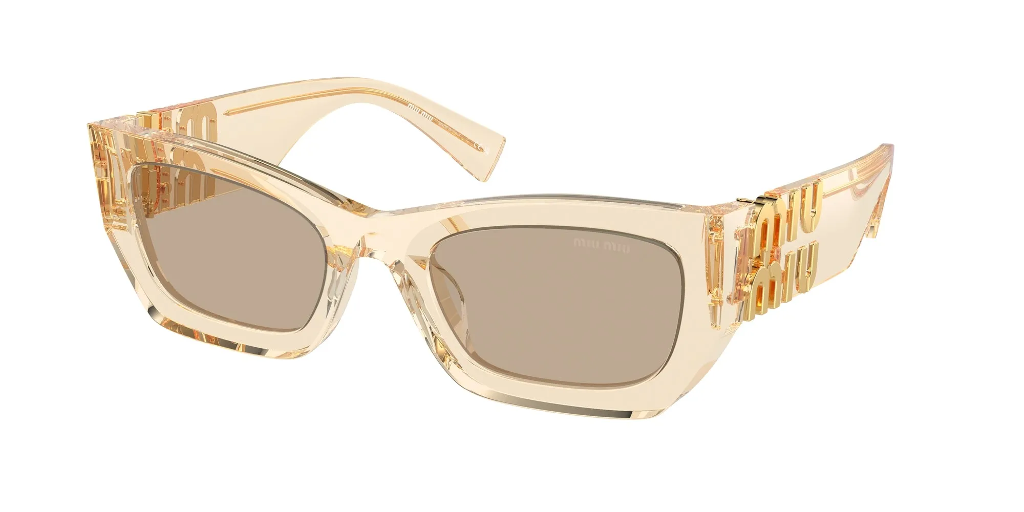 Miu Miu MU 09WS 11T40F Occhiali da sole Acetato Marrone Marrone Squadrata Normale - immagine 1