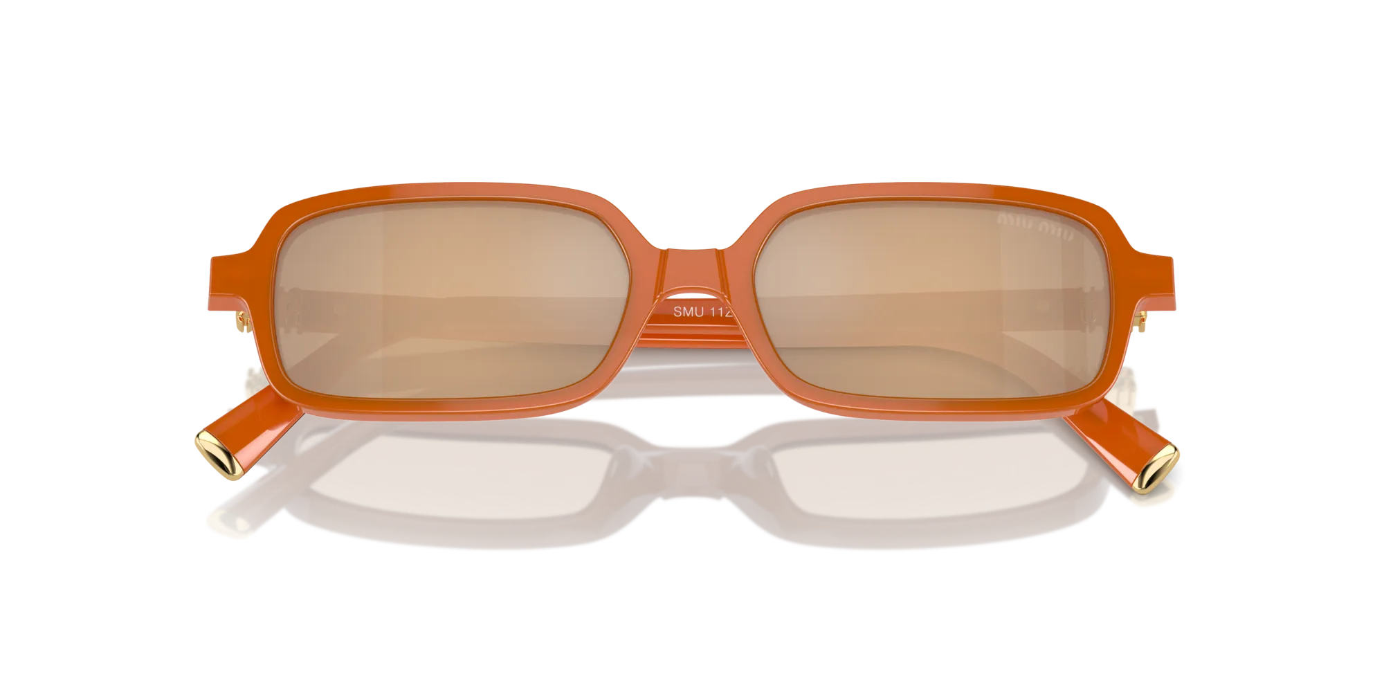 Miu Miu MU 11ZS 11V40D Occhiali da sole Acetato Marrone Marrone Squadrata Normale Specchiato - immagine 2