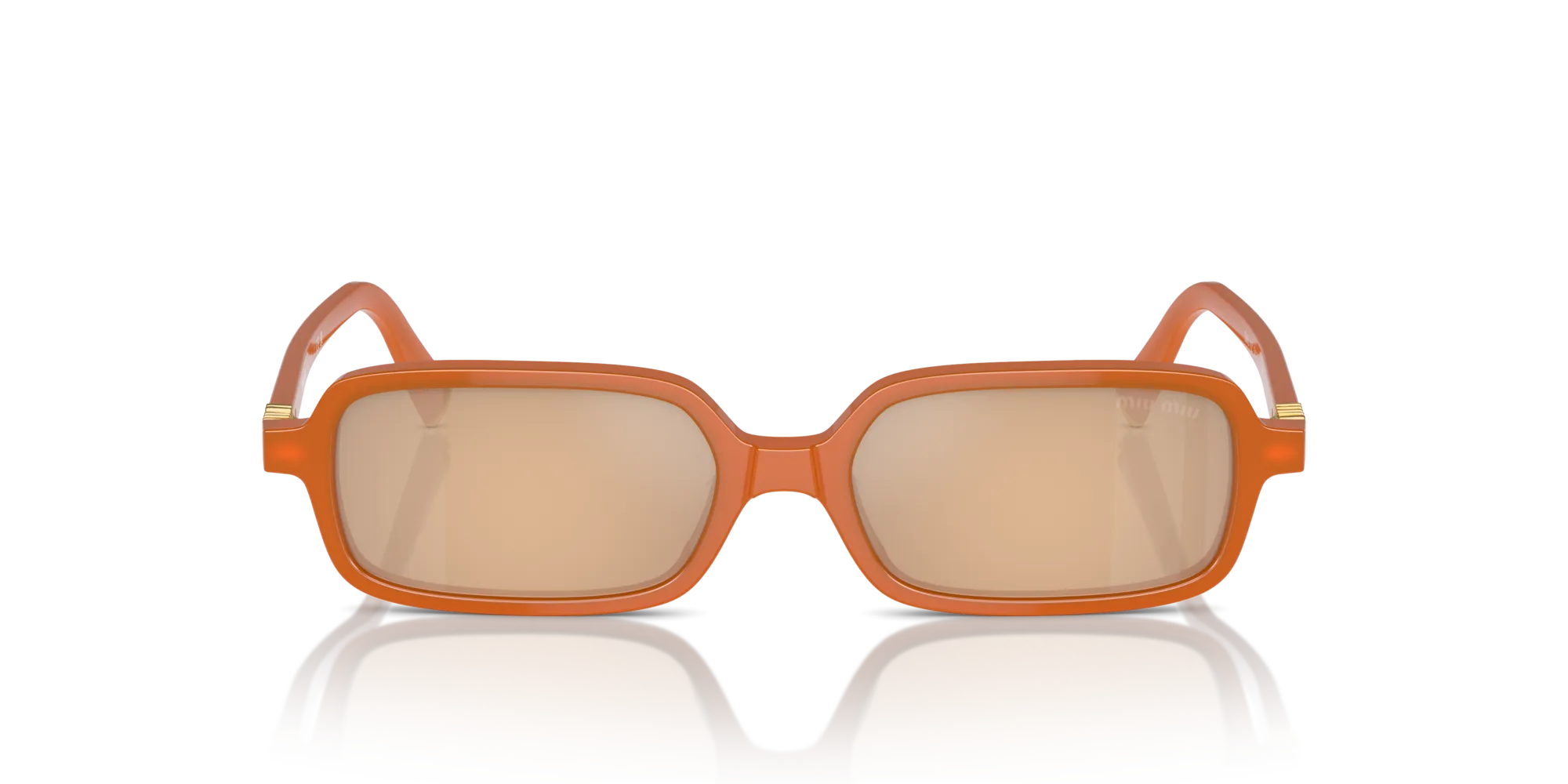 Miu Miu MU 11ZS 11V40D Occhiali da sole Acetato Marrone Marrone Squadrata Normale Specchiato - immagine 3