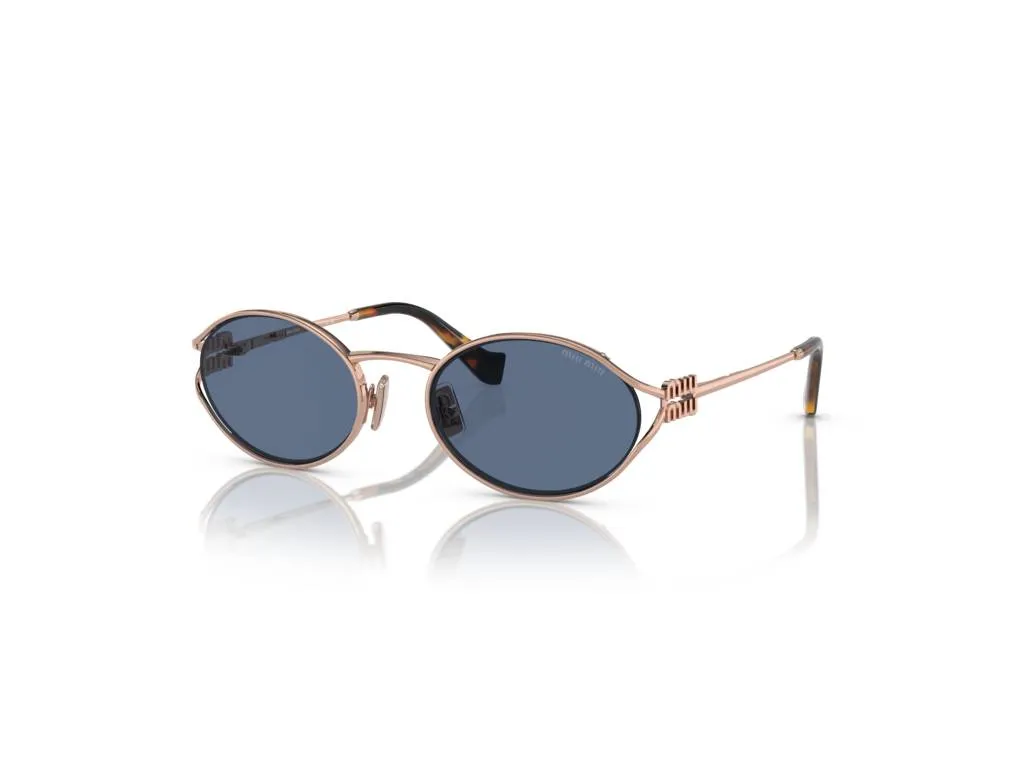 Miu Miu MU 52YS ZVF1V1 Occhiali da sole Metallo Rosa Blu Rotonda Normale - immagine 1