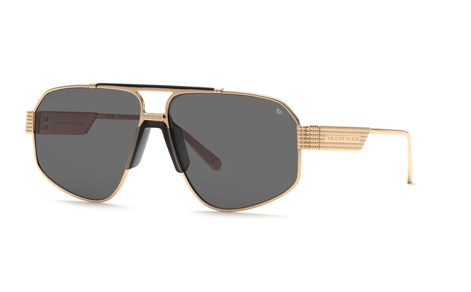 Philipp Plein Philipp Plein SPP106M PLEIN ROCK SUPERHERO 302 Occhiali da sole Fumo - immagine 1