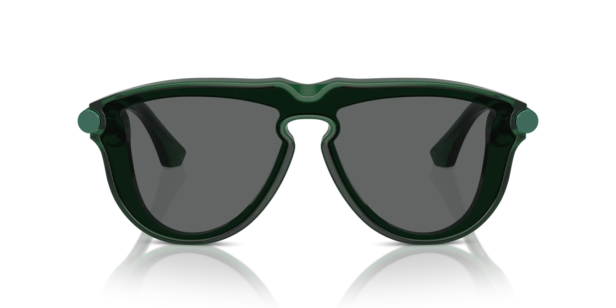 Burberry BE4427 410487 Occhiali da sole Acetato Verde Grigio Pilot Normale - immagine 3