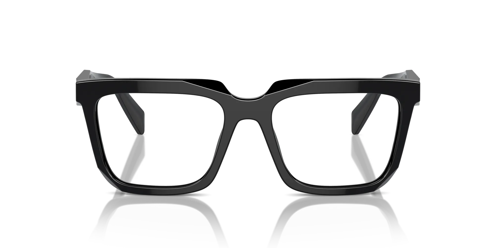 Prada PR A19V 16K1O1 Montature da vista Acetato Nero Squadrata Normale - immagine 3