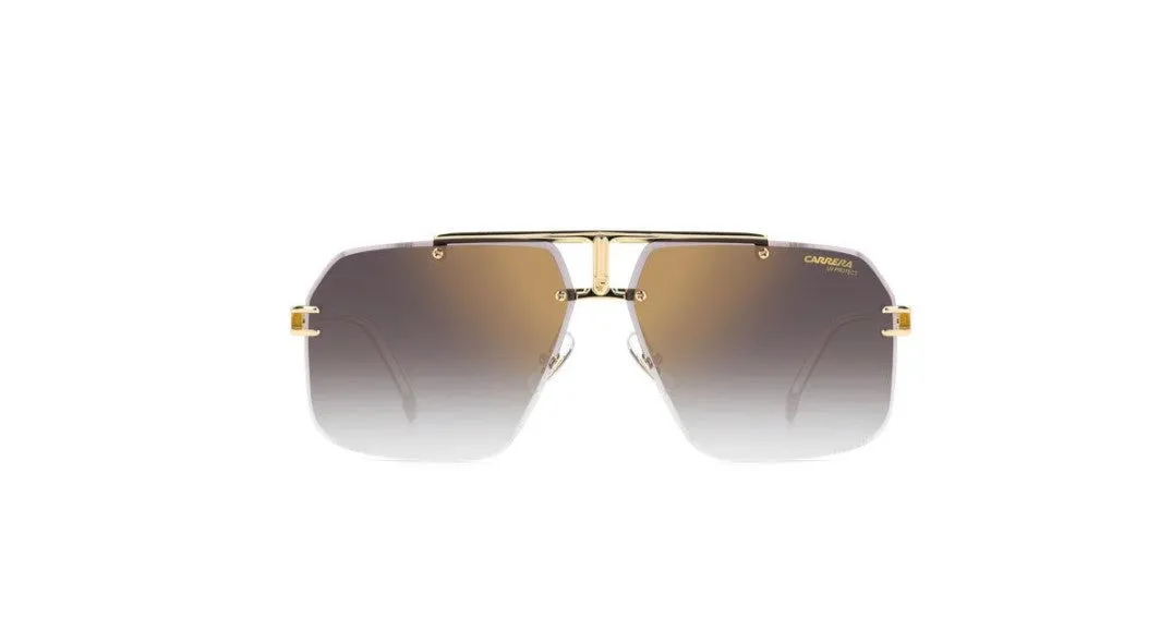 Carrera CARRERA 1054/S RHL/FQ Occhiali da sole Metallo Oro Grigio/oro Squadrata Specchiate Sfumato - immagine 3