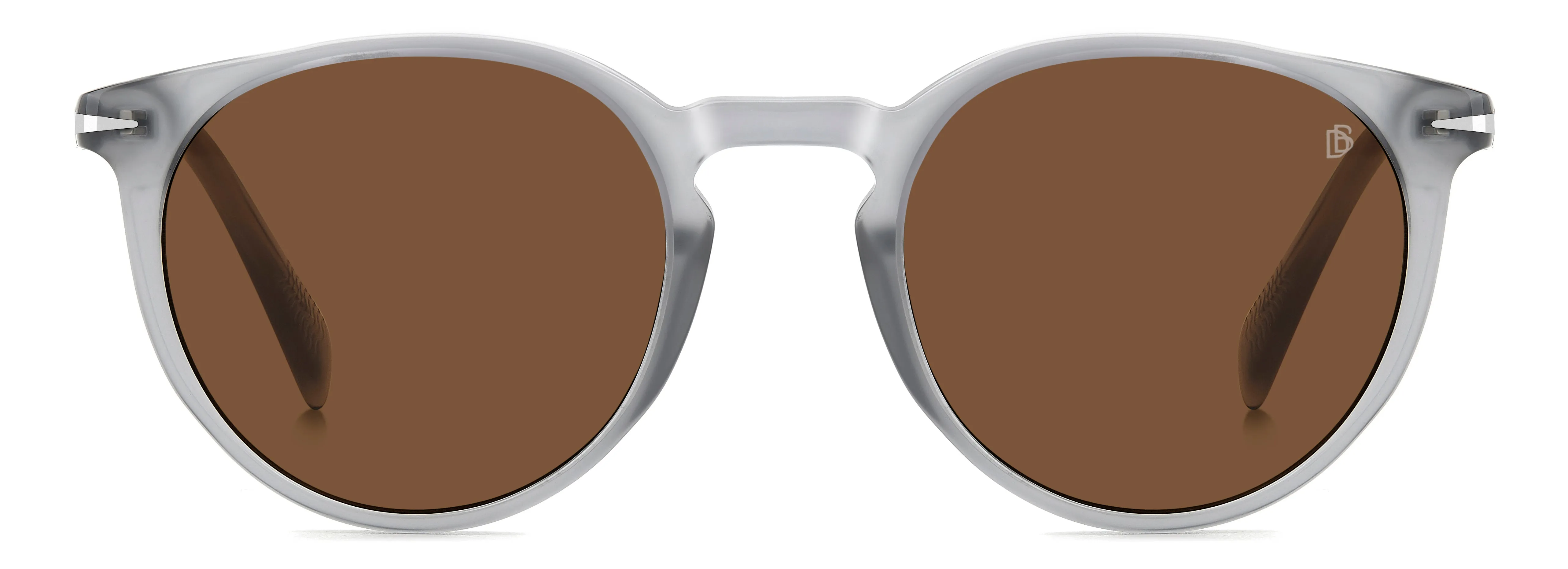 DAVID BECKHAM DB 1139/S KB7/70 Occhiali da sole Acetato Grigio Marrone Squadrata - immagine 2