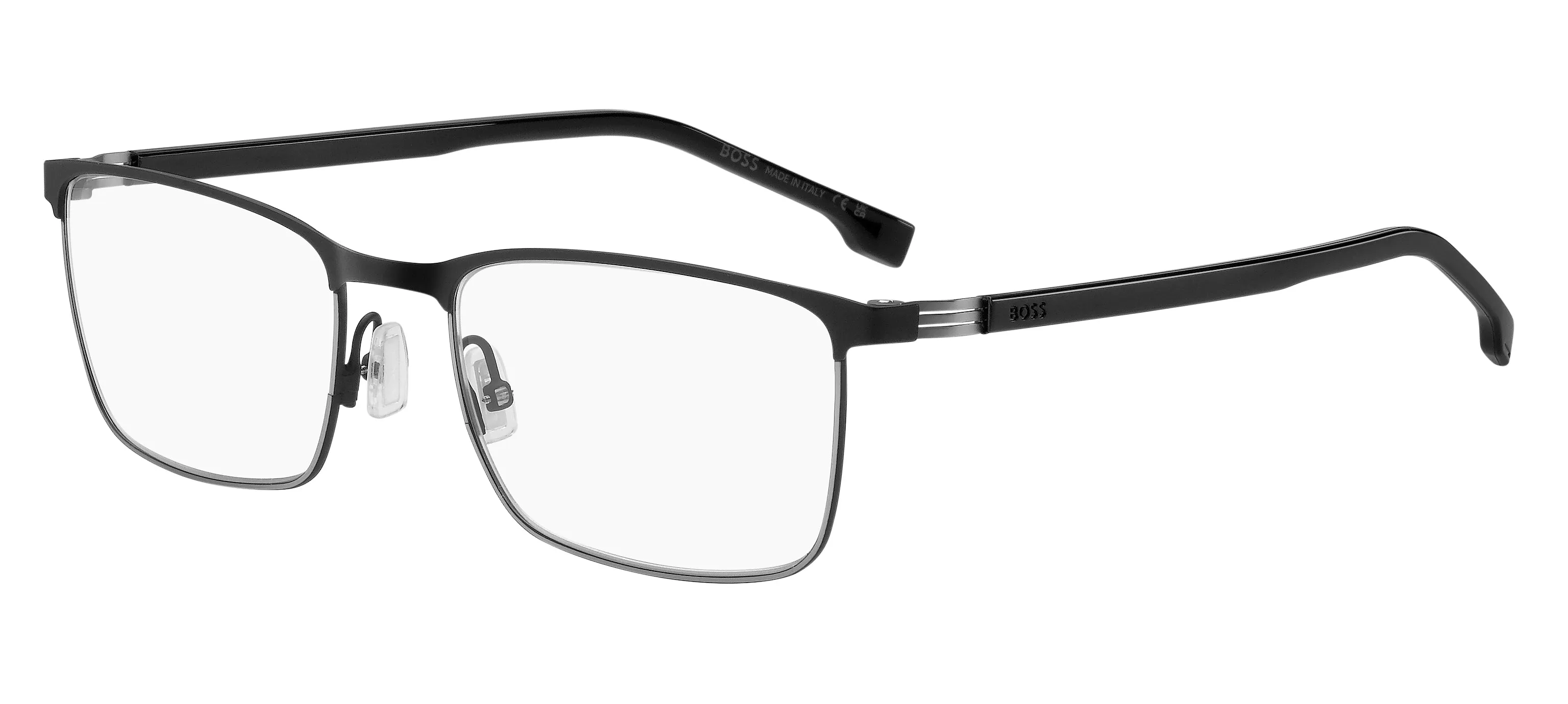 Hugo Boss BOSS 1637 TI7/99 Montature da vista Acciaio Nero-opaco Squadrata - immagine 1