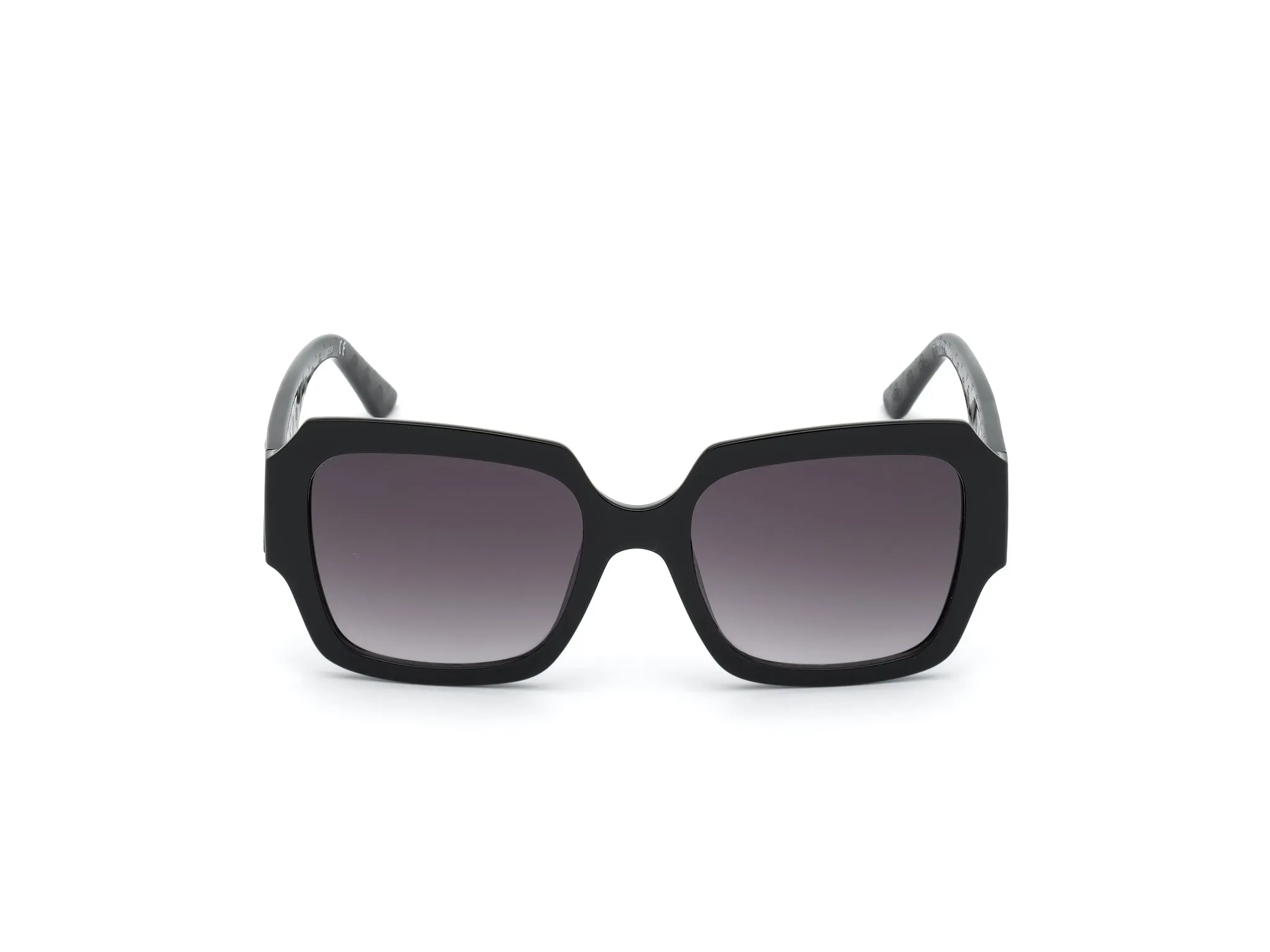 Guess GU7681 01B Occhiali da sole Iniettato Nero Grigio Squadrata Normale Sfumato - immagine 3