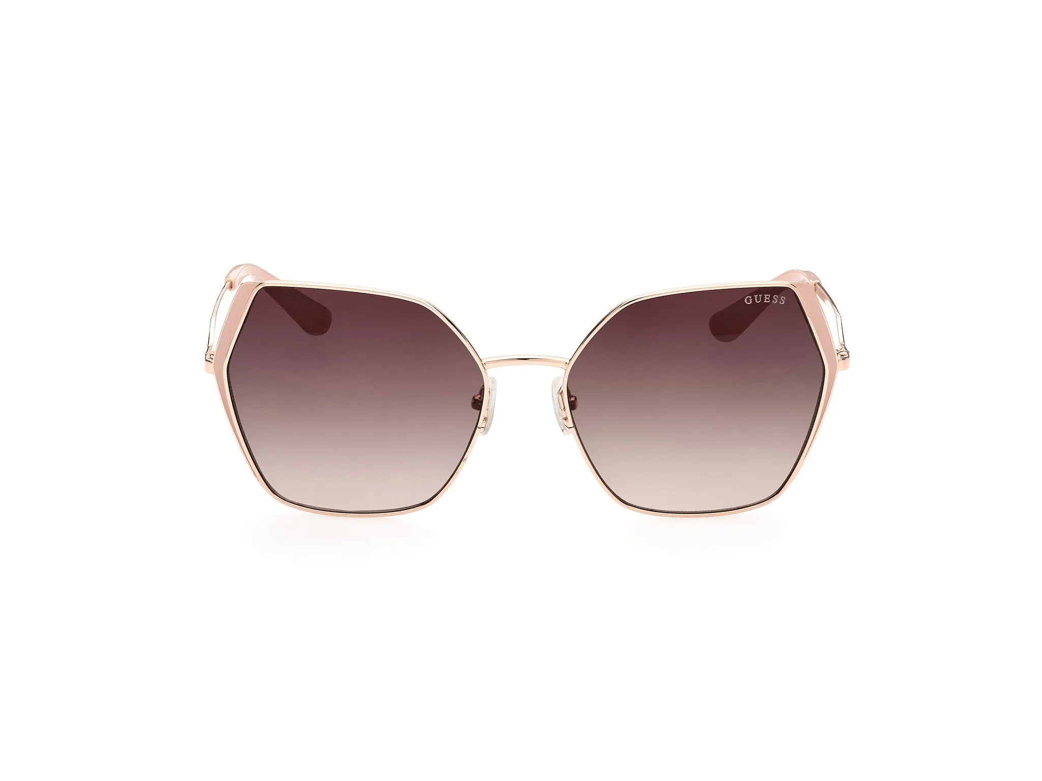 Guess GU7843 28F Occhiali da sole Metallo Oro Marrone Geometrica Normale Sfumato - immagine 4