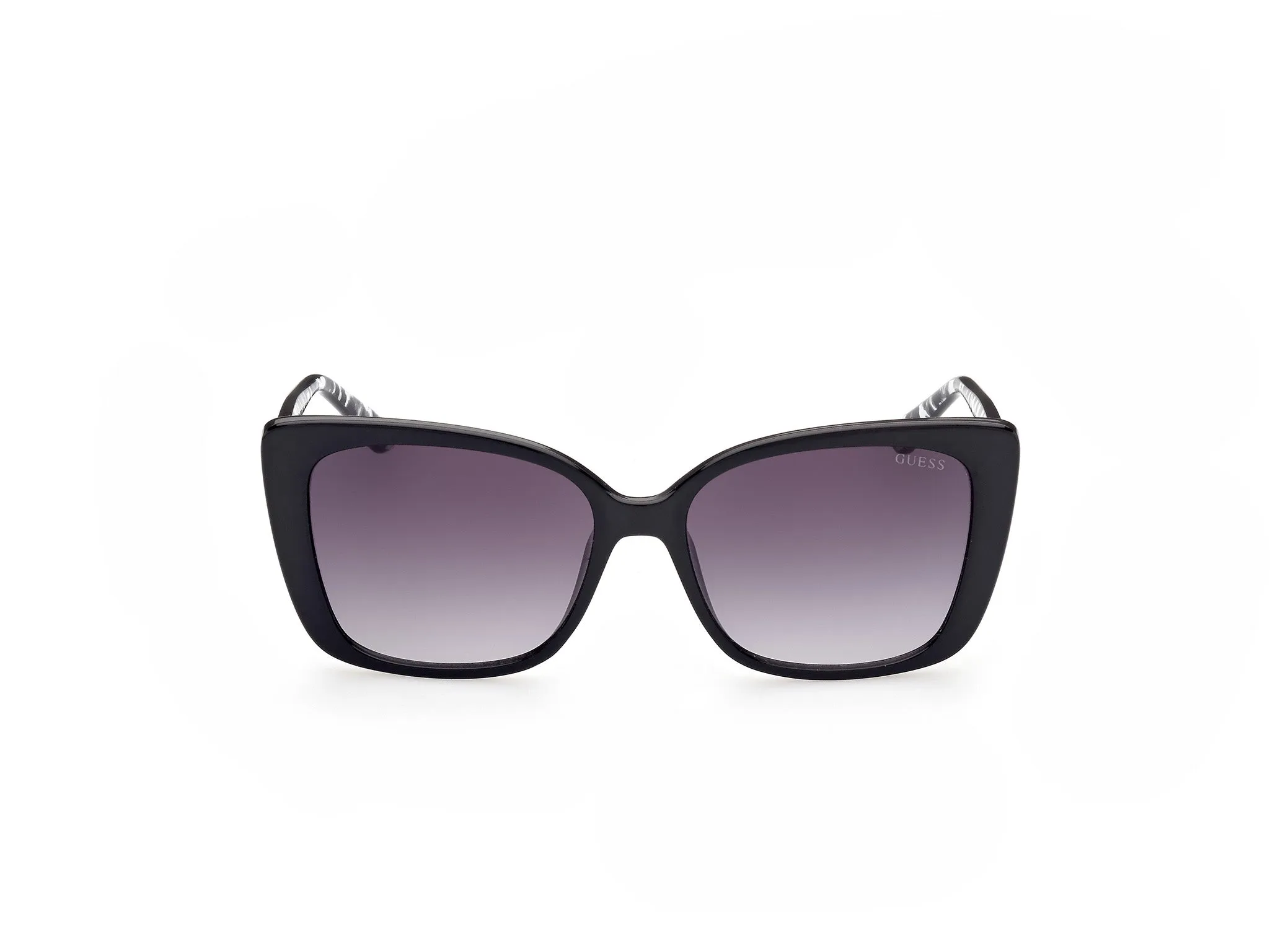 Guess GU7829 01B Occhiali da sole Iniettato Nero Grigio Squadrata Normale Sfumato - immagine 3
