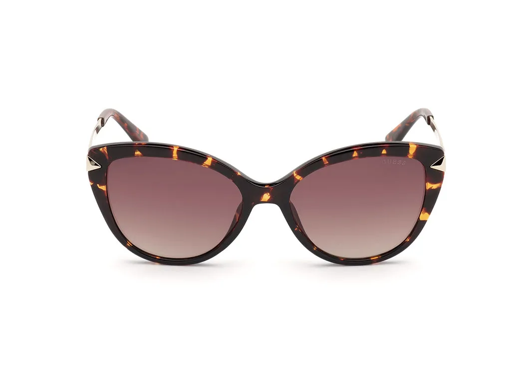 Guess GU7658 52F Occhiali da sole Iniettato Havana Marrone Cat Eye Normale Sfumato - immagine 2