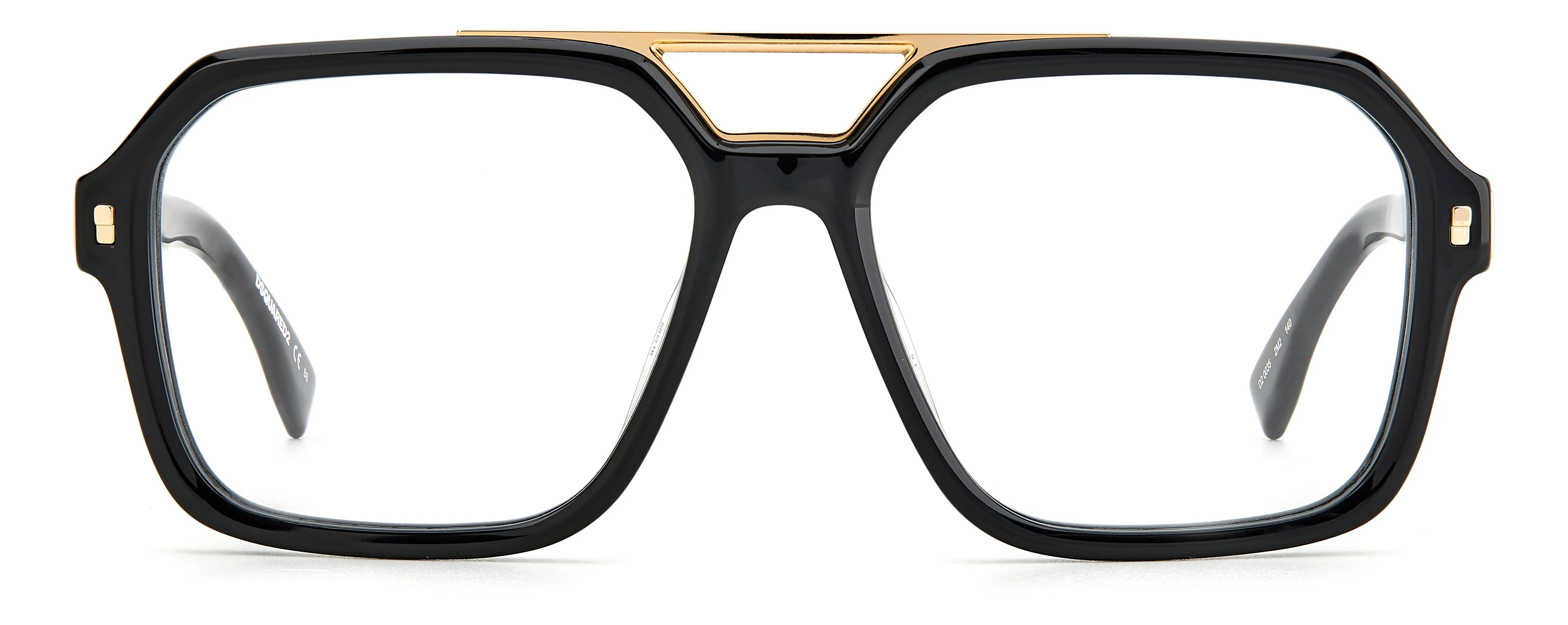 Dsquared2 D2 0035 2M2 Montature da vista Acetato Nero Squadrata - immagine 2