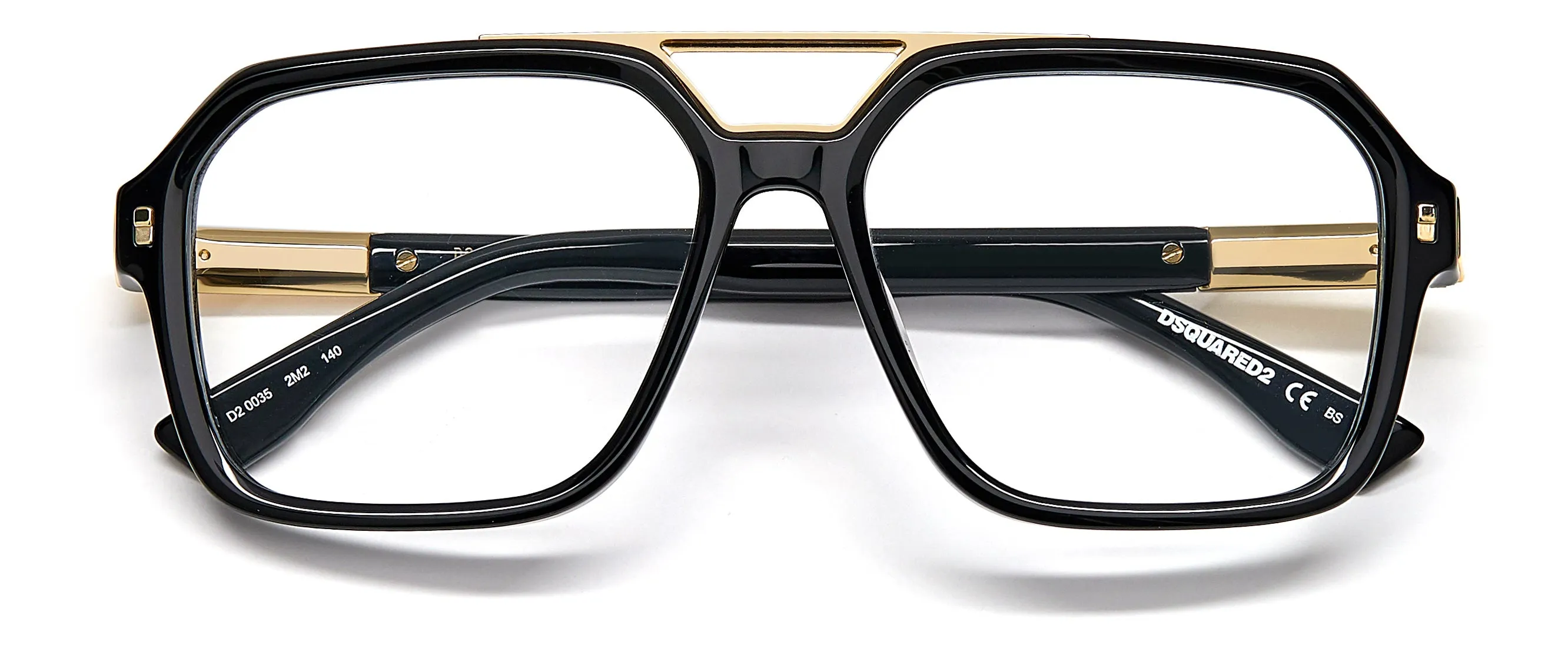 Dsquared2 D2 0035 2M2 Montature da vista Acetato Nero Squadrata - immagine 3