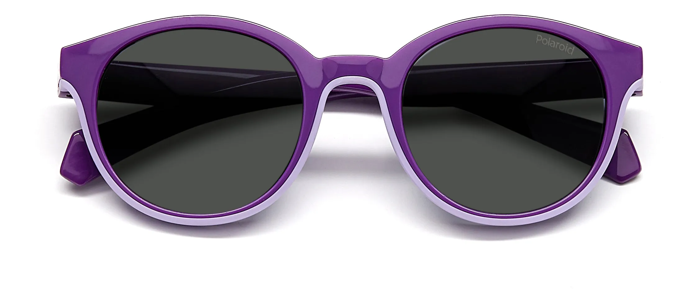 Polaroid PLD 8040/S RY8/M9 Occhiali da sole bambino Plastica Viola Grigio Rotonda - immagine 3