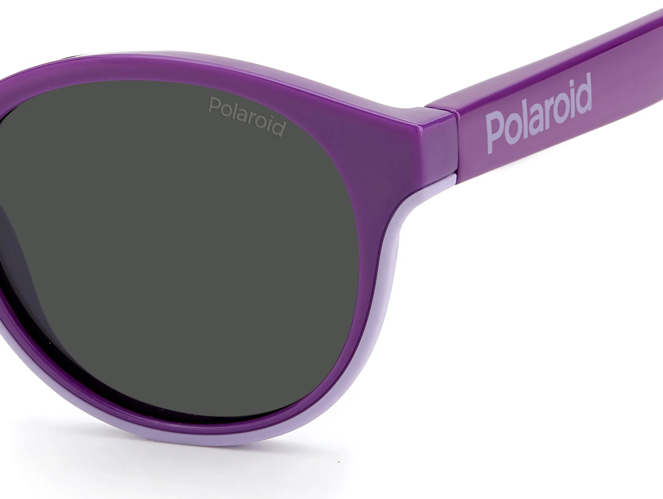Polaroid PLD 8040/S RY8/M9 Occhiali da sole bambino Plastica Viola Grigio Rotonda - immagine 4
