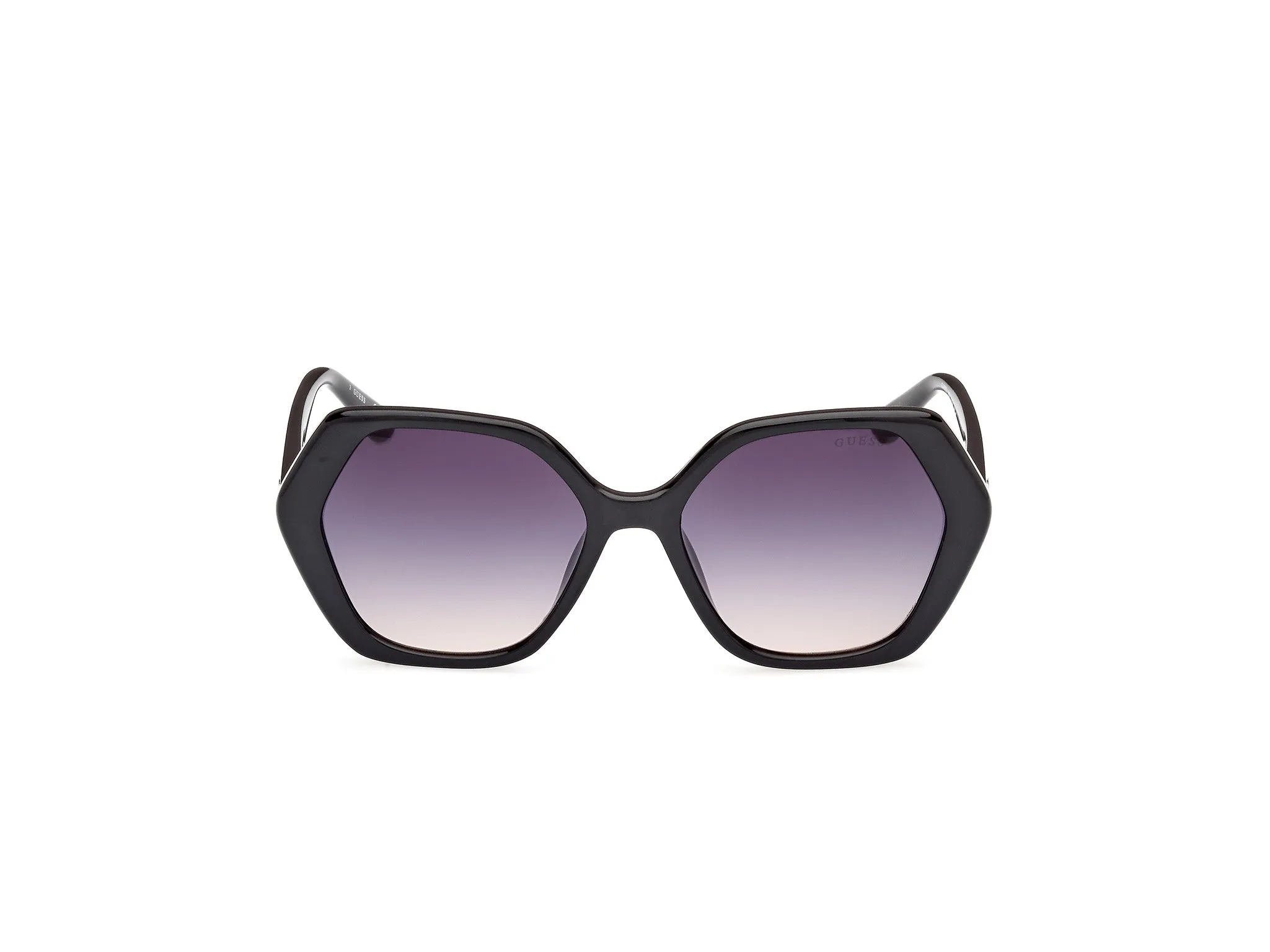 Guess GU8292 01B Occhiali da sole Iniettato Nero Fumo Geometrica Normale Sfumato - immagine 2