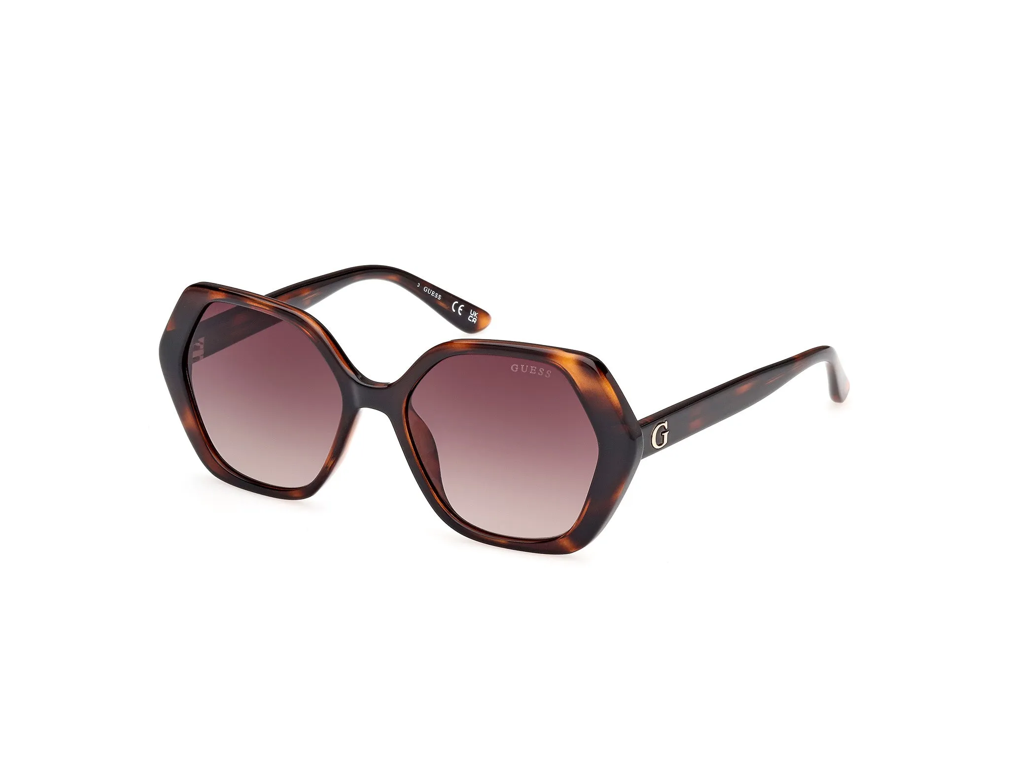 Guess GU8292 52F Occhiali da sole Iniettato Geometrica Normale Sfumato - immagine 1