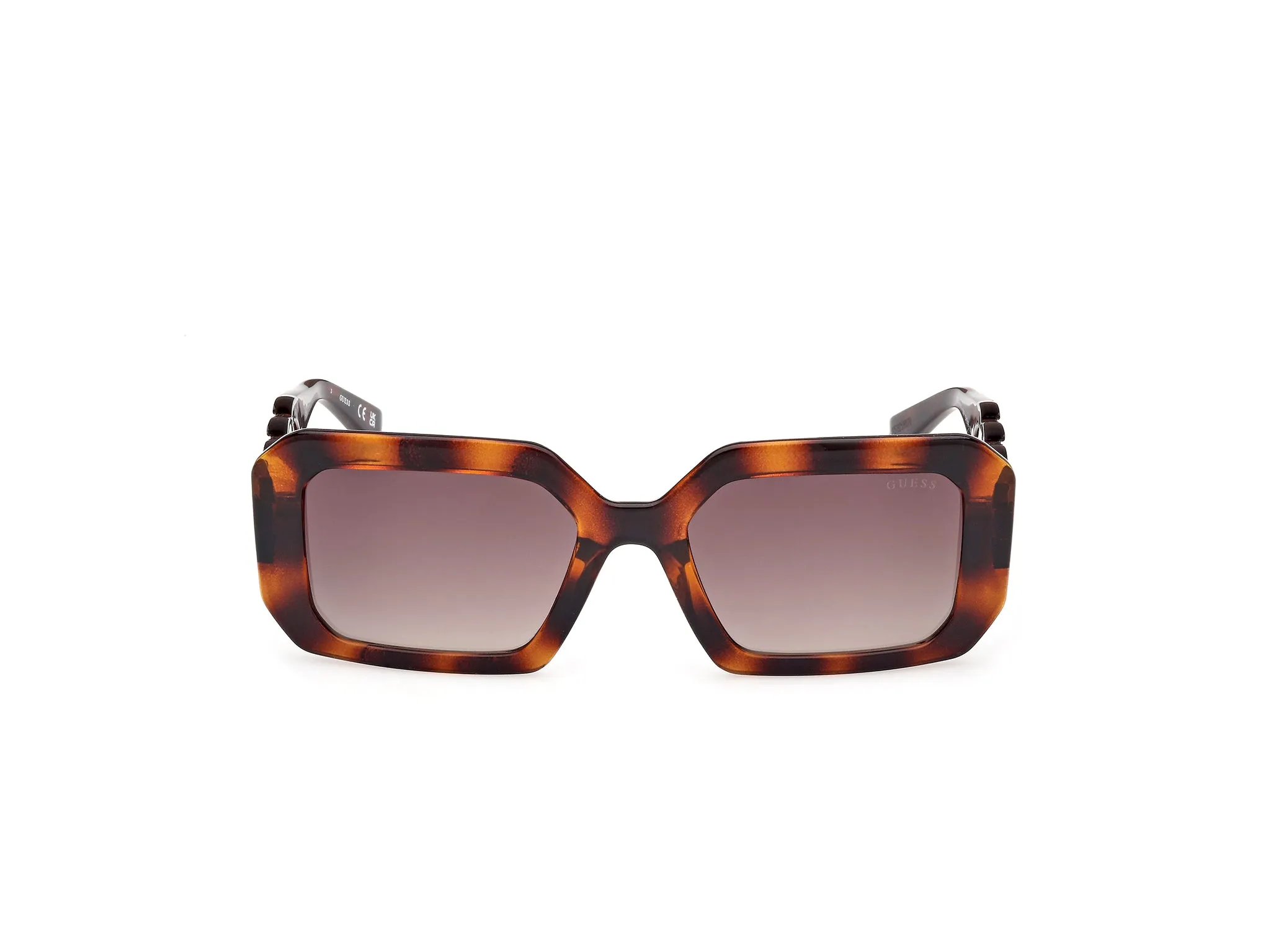 Guess GU00110 52F Occhiali da sole Iniettato Havana Marrone Geometrica Normale Sfumato - immagine 2