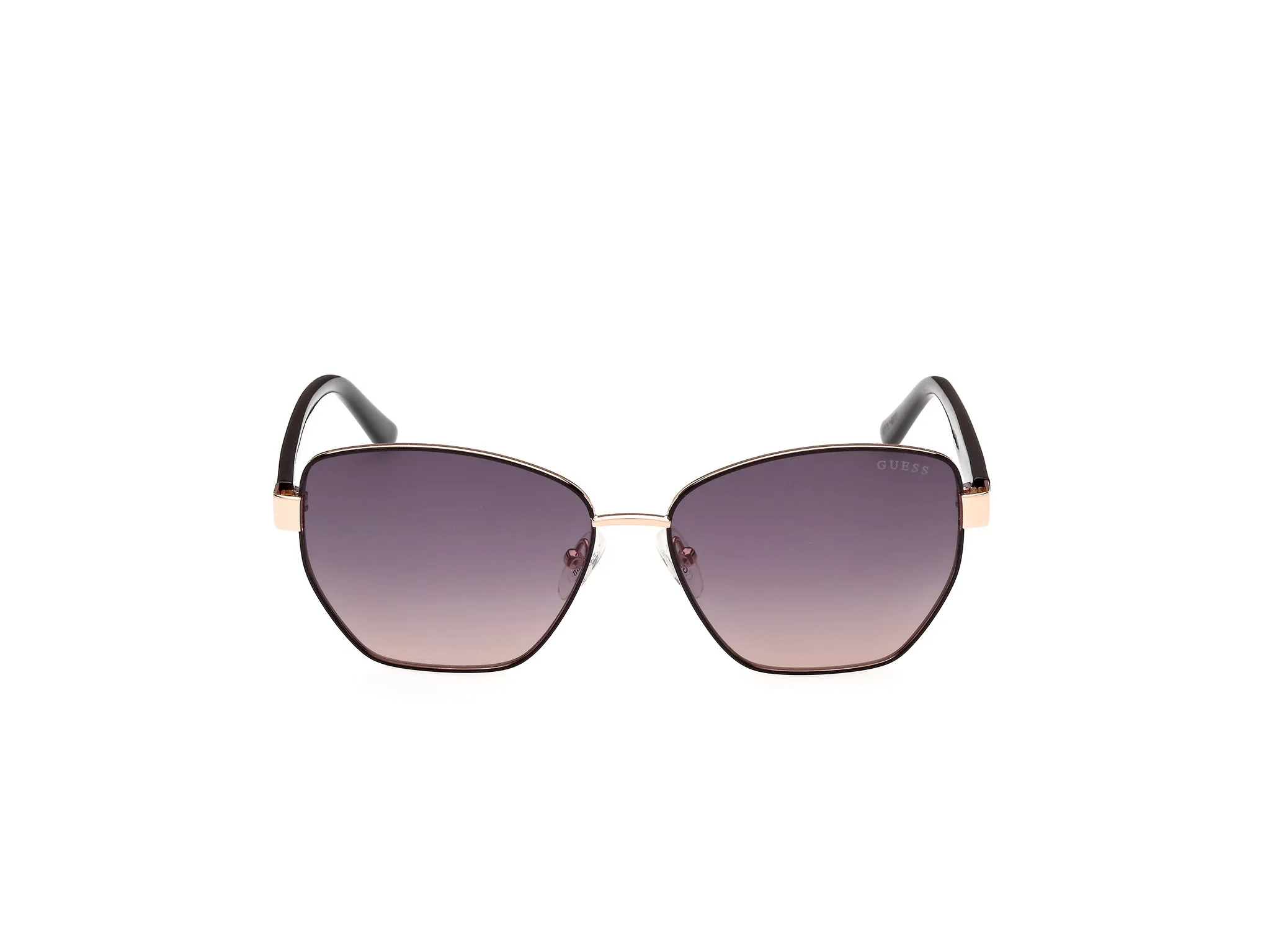 Guess GU00102 05B Occhiali da sole Metallo Nero Fumo Geometrica Normale - immagine 2