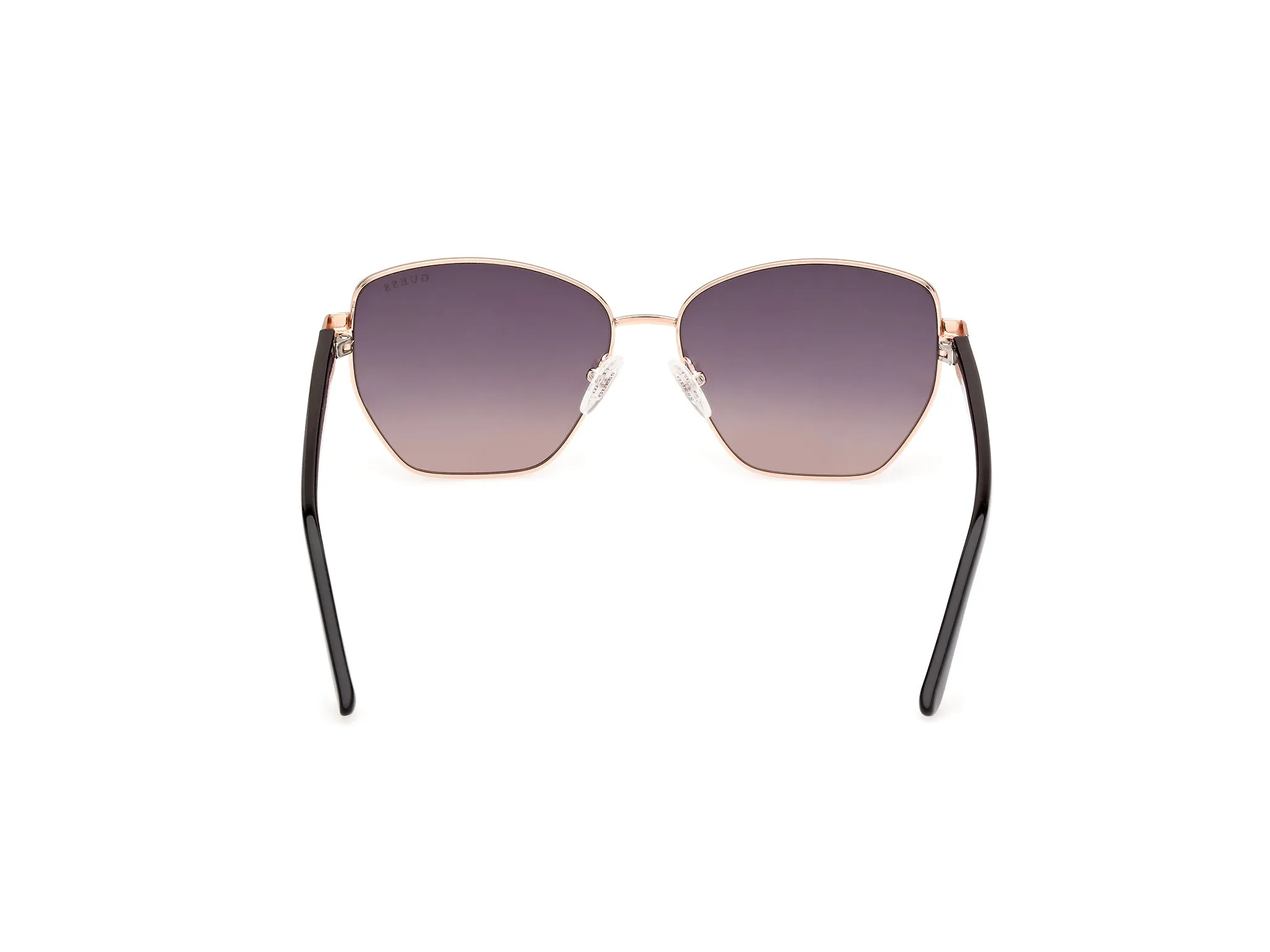 Guess GU00102 05B Occhiali da sole Metallo Nero Fumo Geometrica Normale - immagine 4