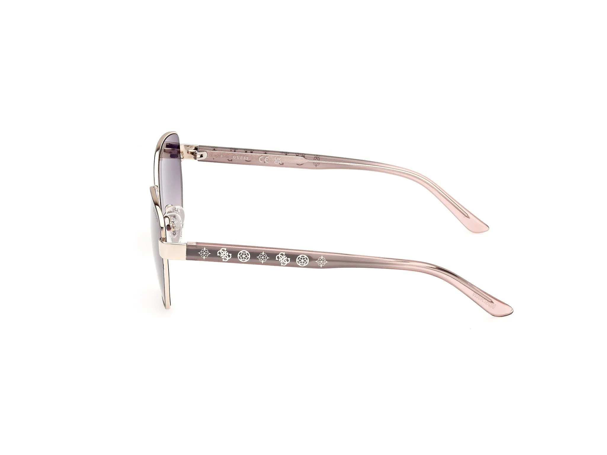Guess GU00102 20B Occhiali da sole Metallo Grigio Fumo Geometrica Normale - immagine 3