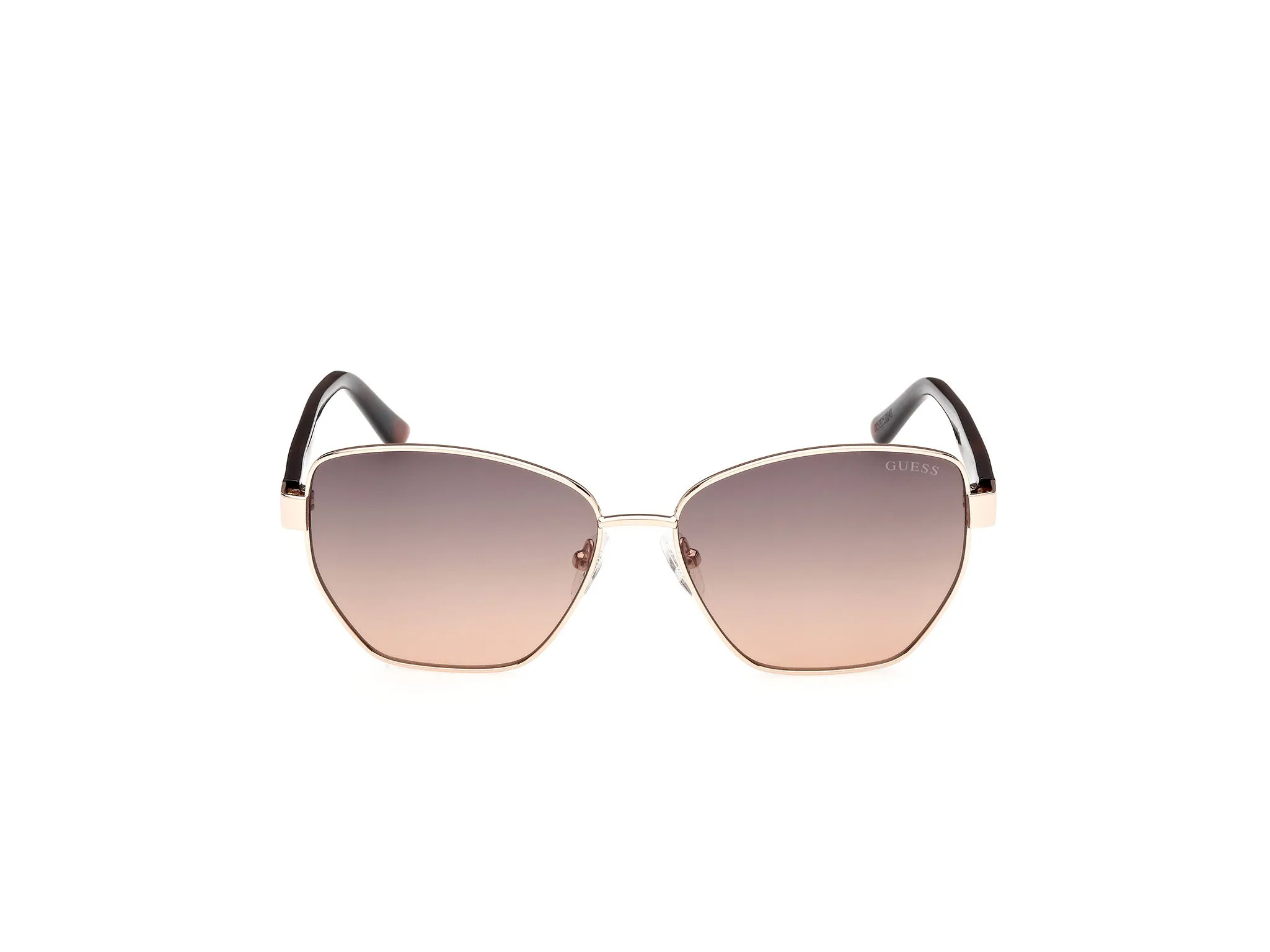 Guess GU00102 32F Occhiali da sole Metallo Oro Marrone Geometrica Normale - immagine 2