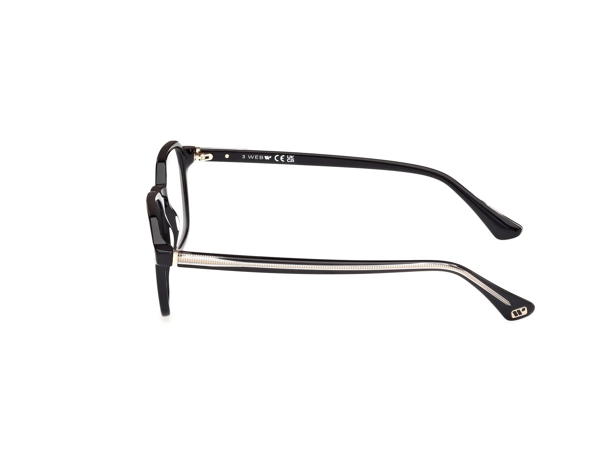 Web WE5428 1 Montature da vista Acetato Nero Geometrica Normale - immagine 3