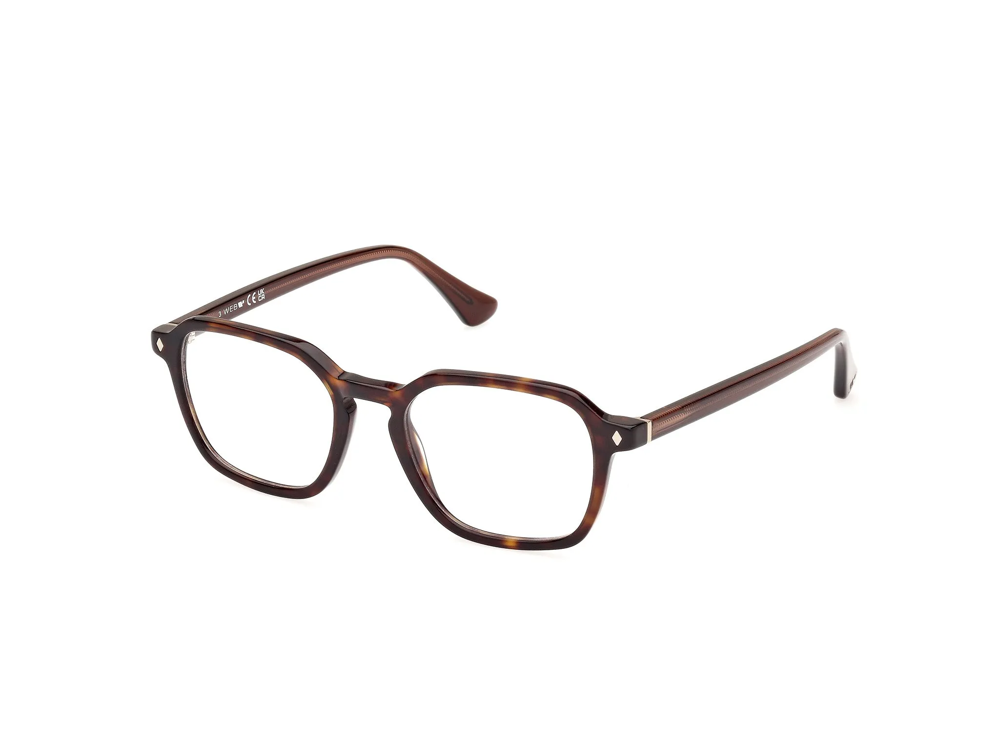 Web WE5428 56 Montature da vista Acetato Havana Geometrica Normale - immagine 1