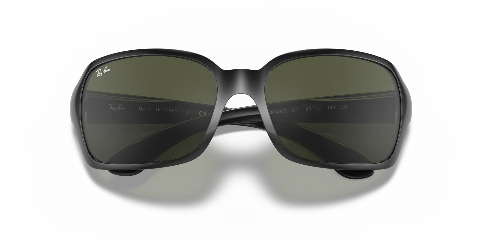 Ray - Ban RB4068 RB4068 601 Occhiali da sole Iniettato Nero G15 Squadrata Normale - immagine 2