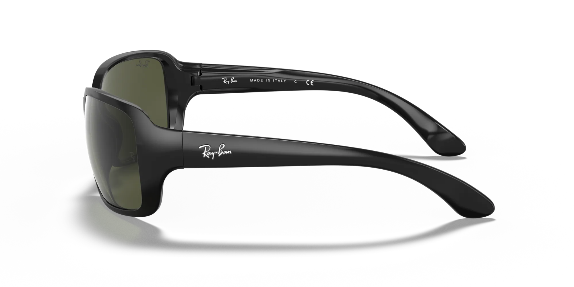Ray - Ban RB4068 RB4068 601 Occhiali da sole Iniettato Nero G15 Squadrata Normale - immagine 4