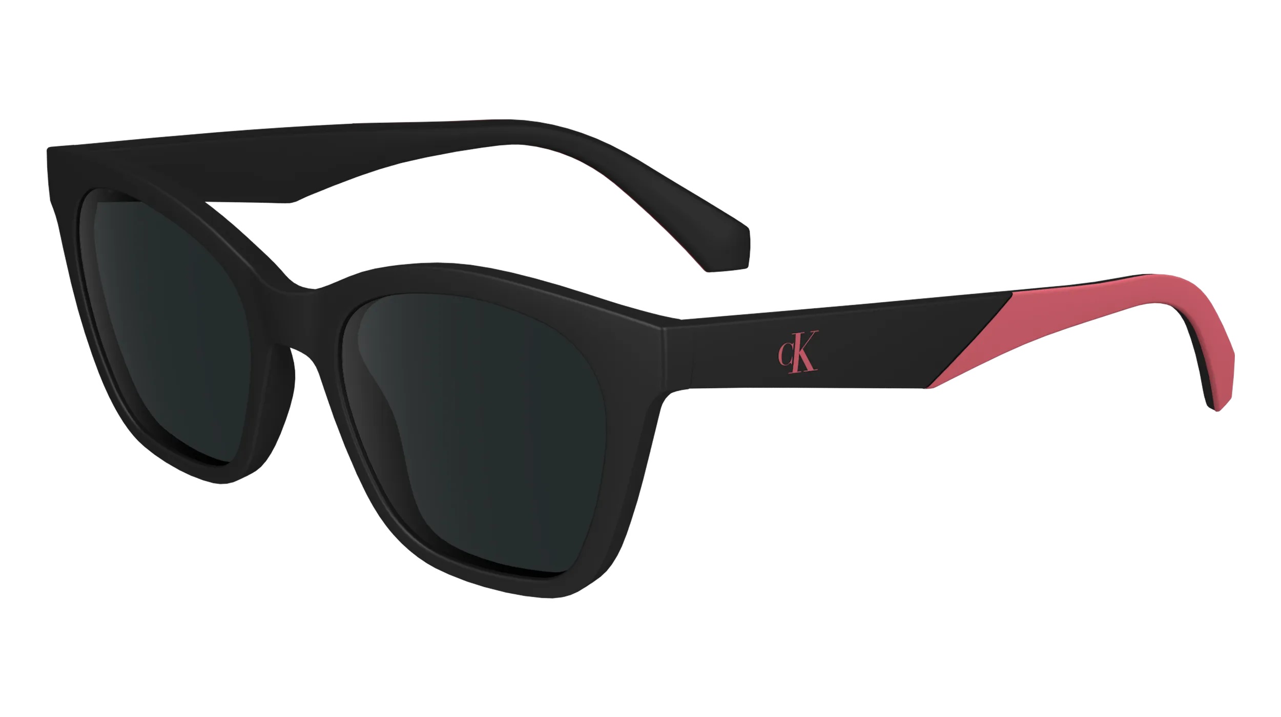 Calvin Klein Junior Calvin Klein CKJ24303S 001 Occhiali da sole bambino Bio-iniettato Nero Grigio Squadrata Normale - immagine 1