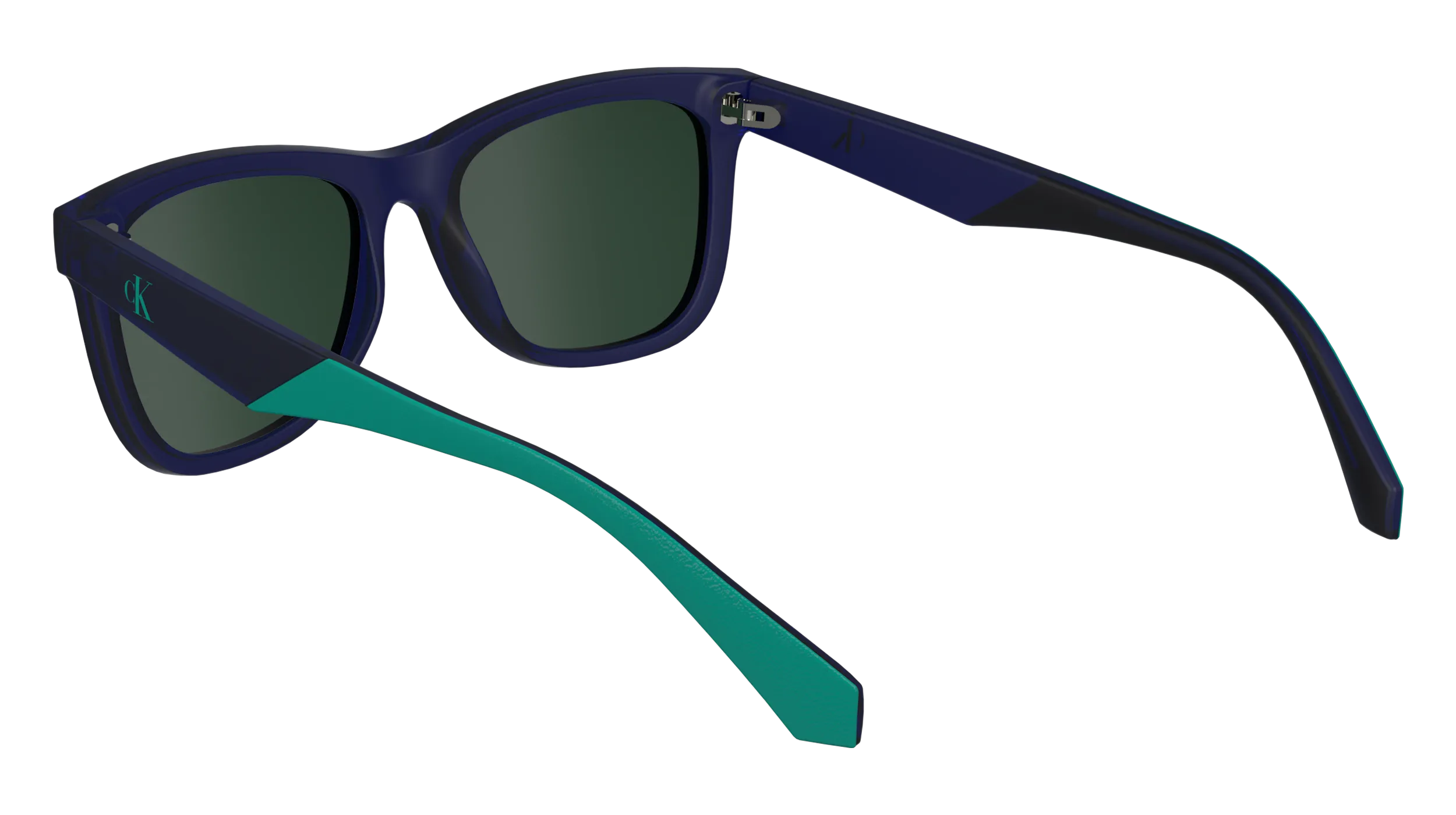 Calvin Klein Junior Calvin Klein CKJ24302S 400 Occhiali da sole bambino Bio-iniettato Blu Verde Squadrata Normale - immagine 3