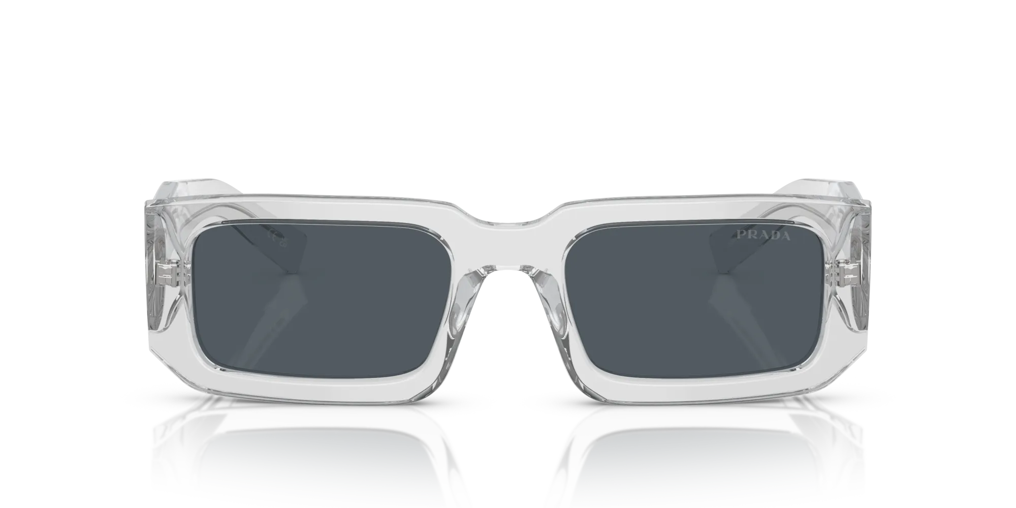 Prada PR 06YS 12R09T Occhiali da sole Acetato Grigio Grigio Squadrata Normale - immagine 3