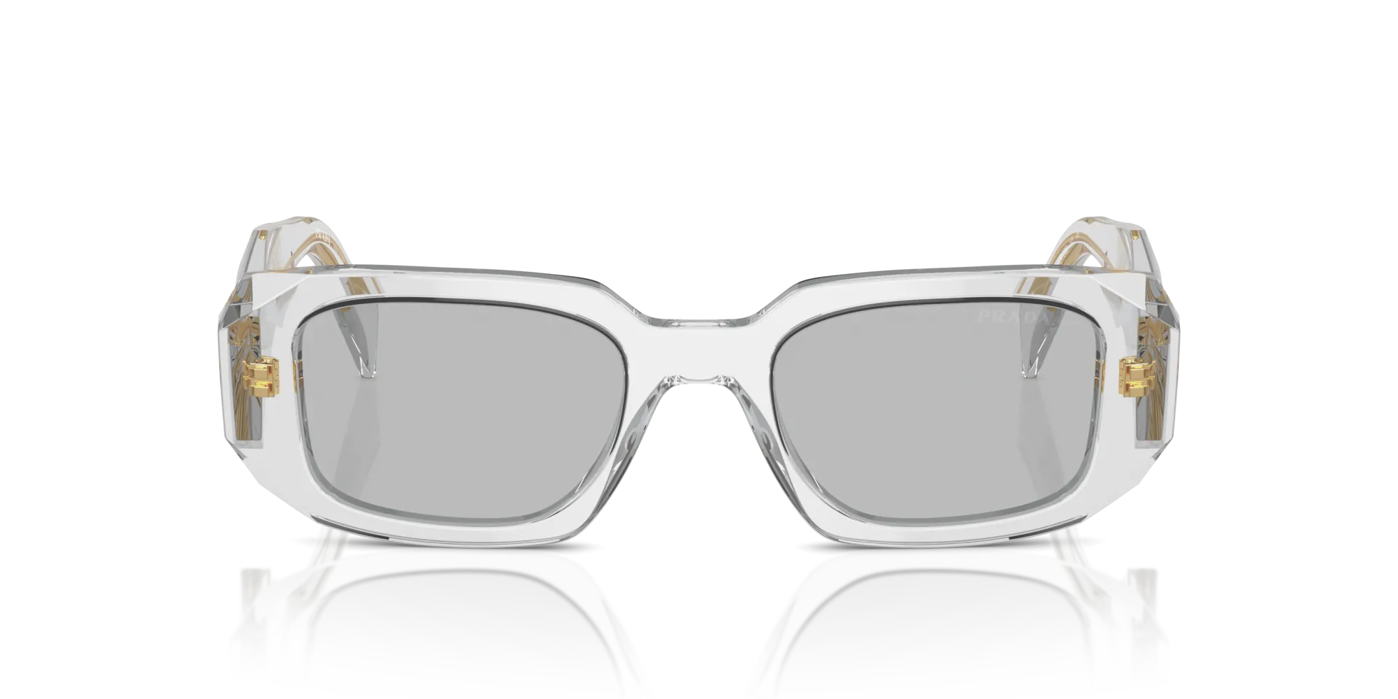Prada PR 17WS 12R30B Occhiali da sole Acetato Grigio Grigio Squadrata Normale - immagine 3