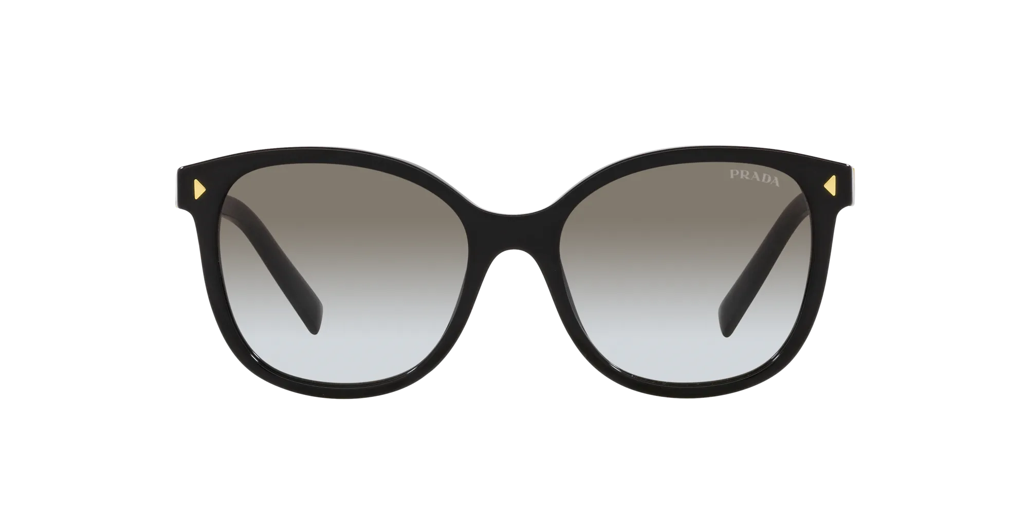 Prada PR 22ZS 1AB0A7 Occhiali da sole Acetato Nero Grigio Squadrata Normale Sfumato - immagine 2