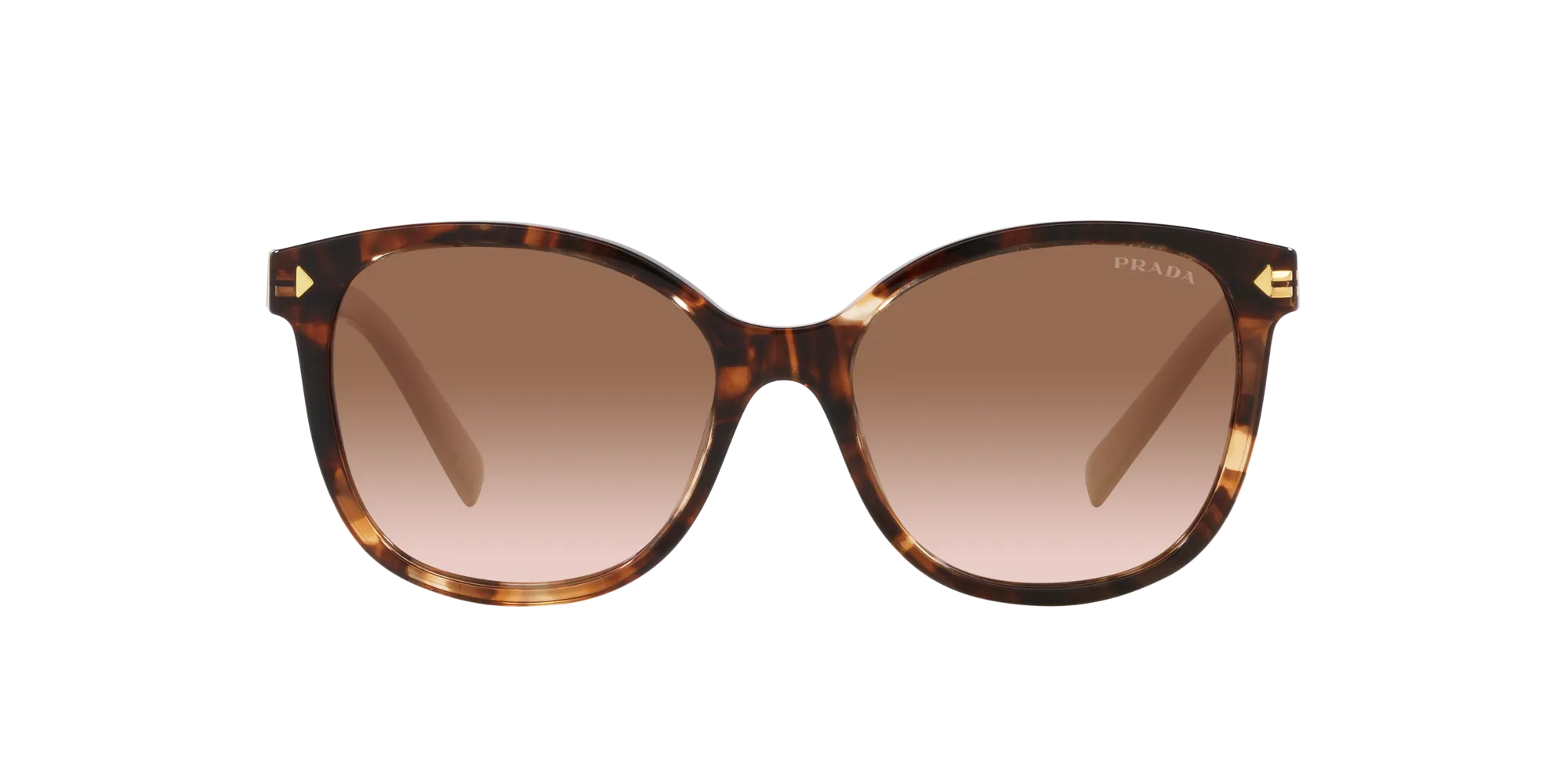 Prada PR 22ZS 07R0A6 Occhiali da sole Acetato Tartaruga Marrone Squadrata Normale Sfumato - immagine 2