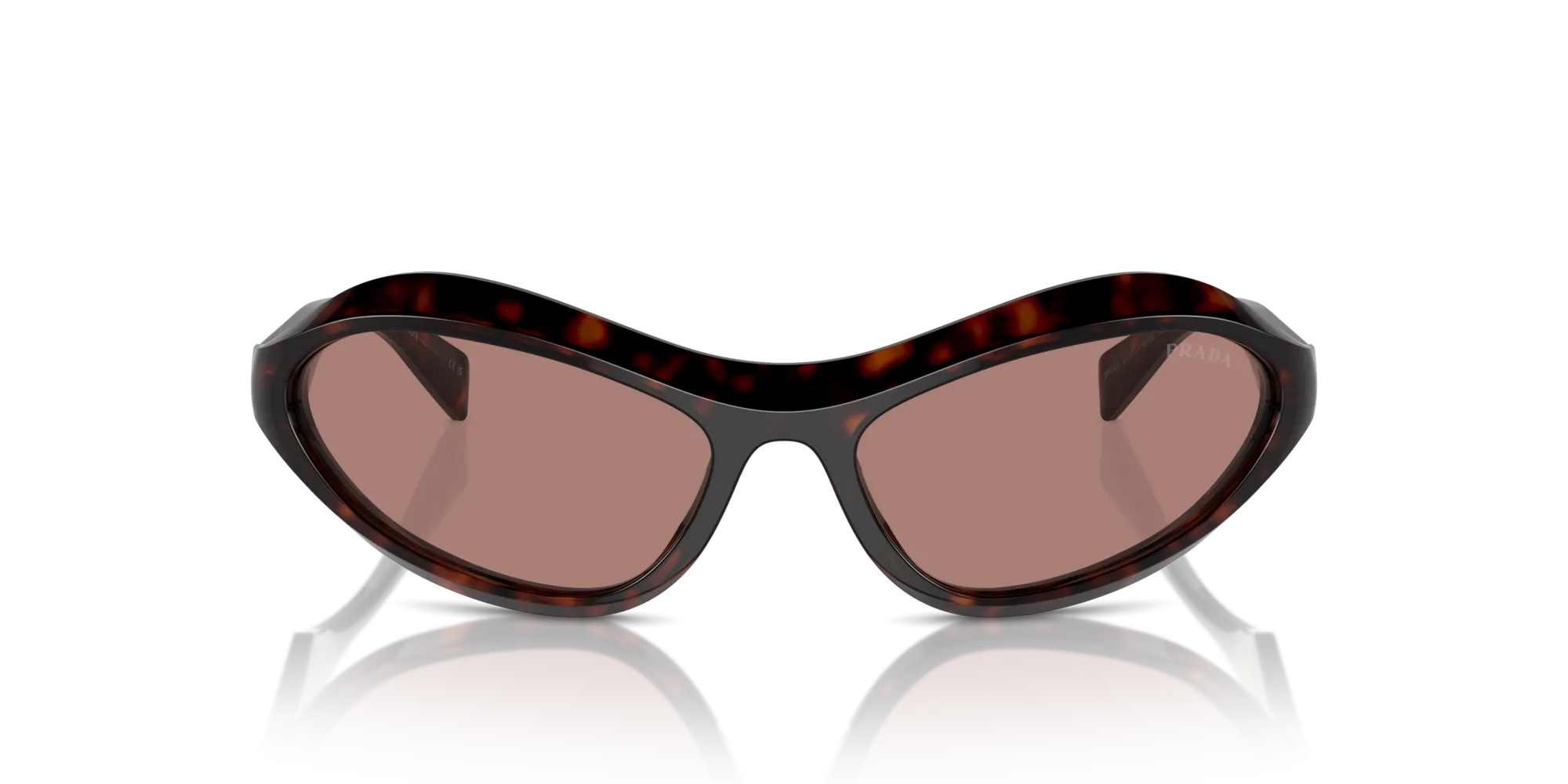 Prada PR A20S 17N10D Occhiali da sole Acetato Tartaruga Marrone Geometrica Normale - immagine 3