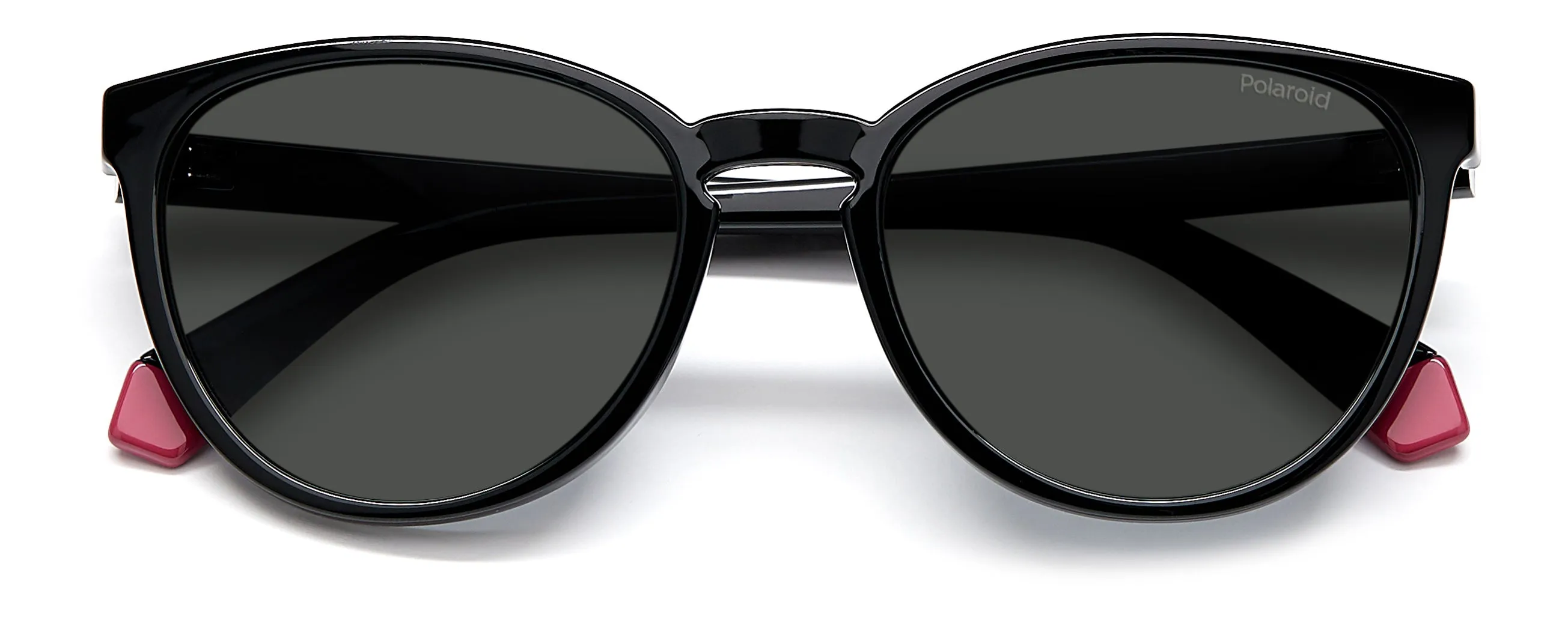 Polaroid PLD 8047/S 807/M9 Occhiali da sole bambino Plastica Nero Grigio Cat Eye - immagine 3