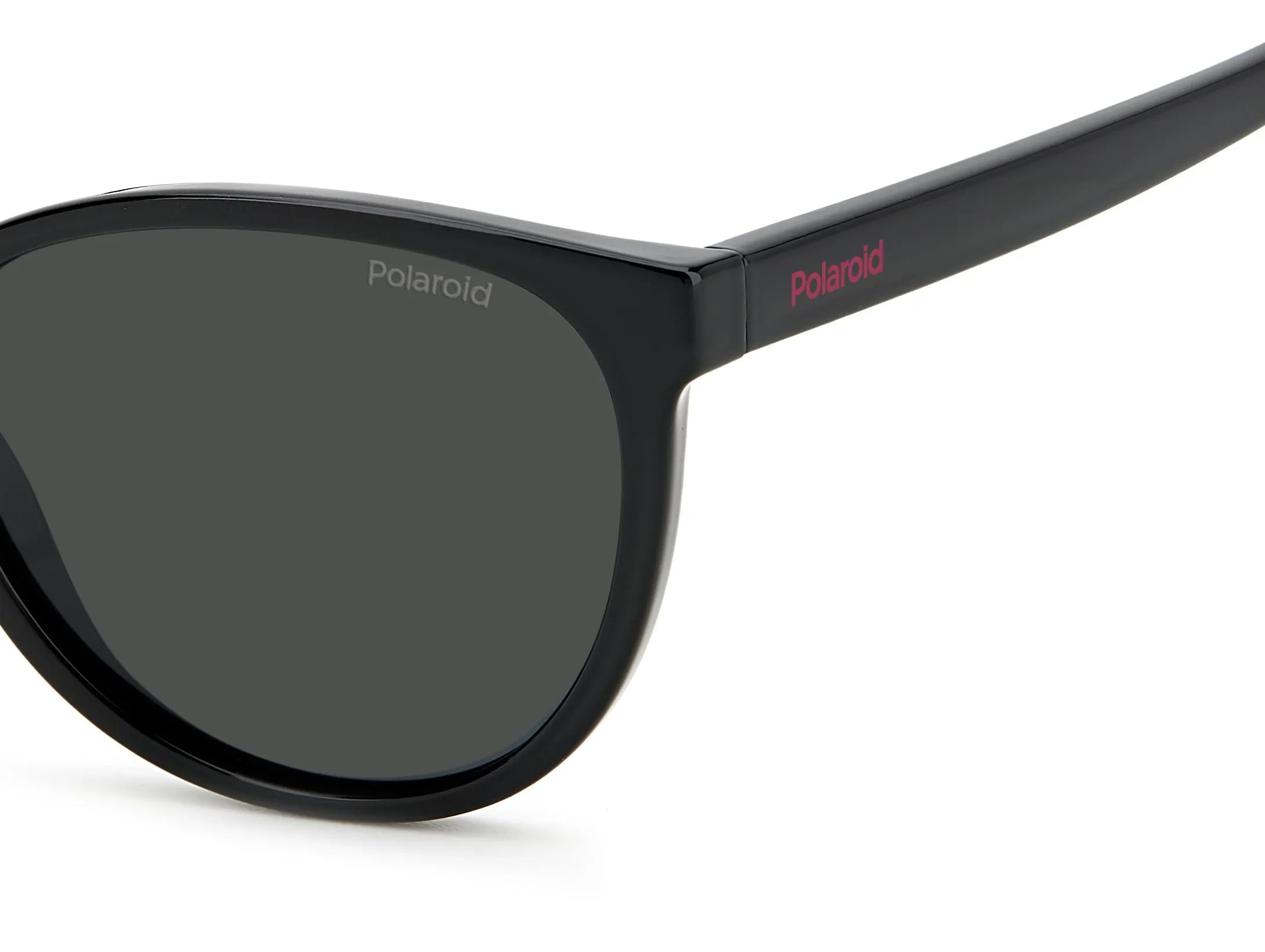 Polaroid PLD 8047/S 807/M9 Occhiali da sole bambino Plastica Nero Grigio Cat Eye - immagine 4