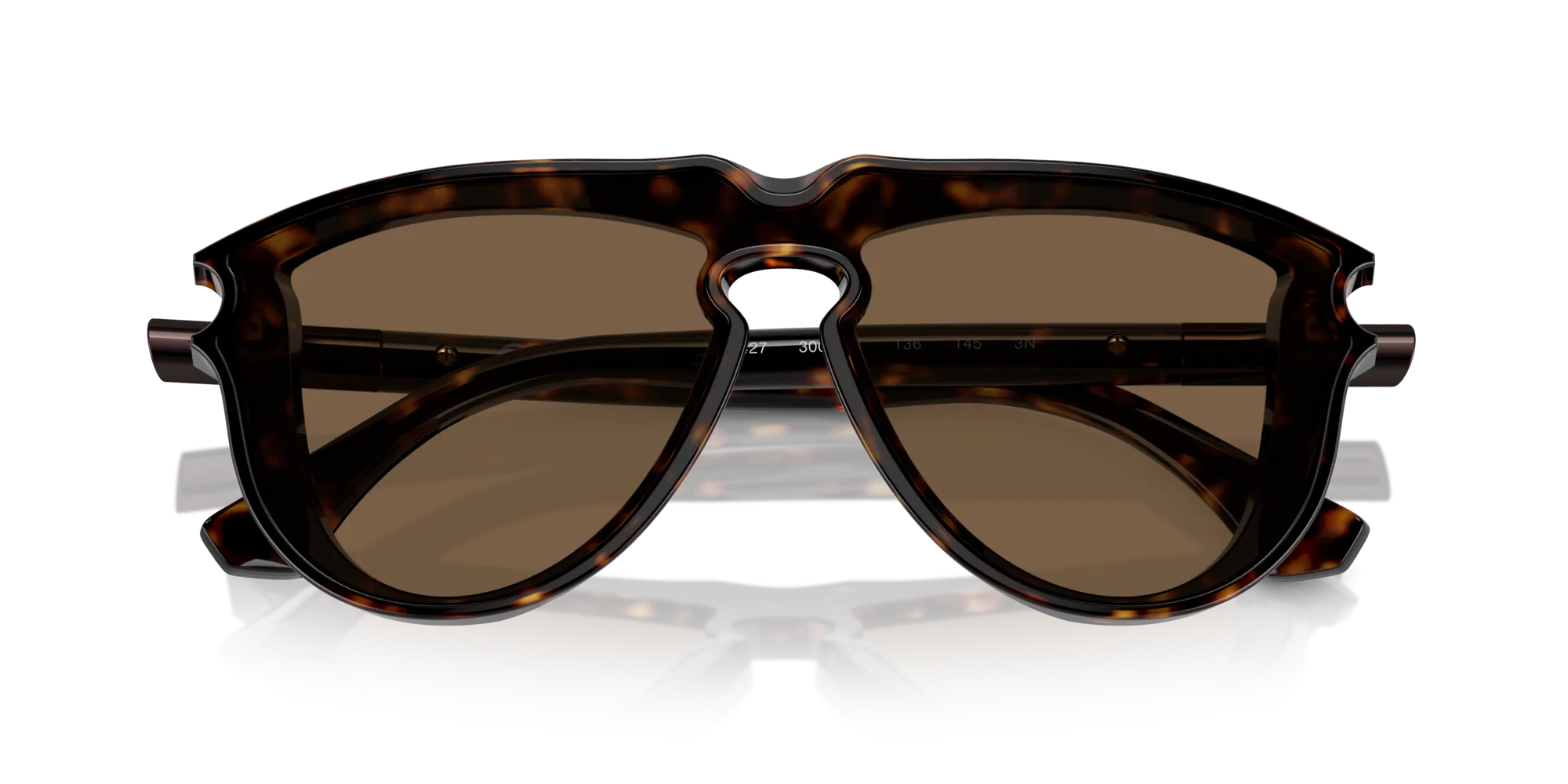 Burberry BE4427 300273 Occhiali da sole Acetato Marrone Marrone Pilot Normale - immagine 2