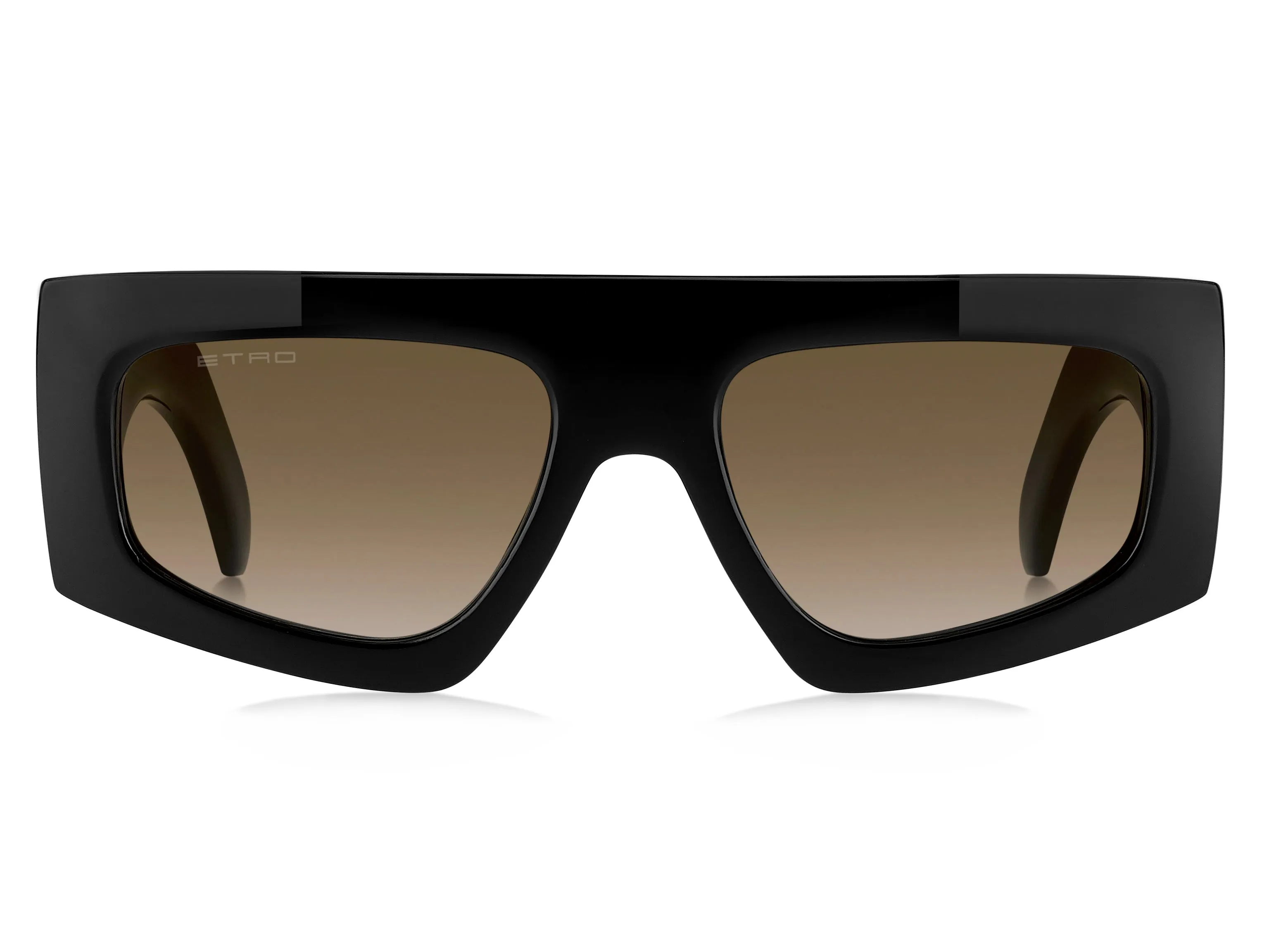 ETRO ETRO 0032/G/S 807/HA Occhiali da sole Plastica Nero Marrone Squadrata Normale Sfumato - immagine 2