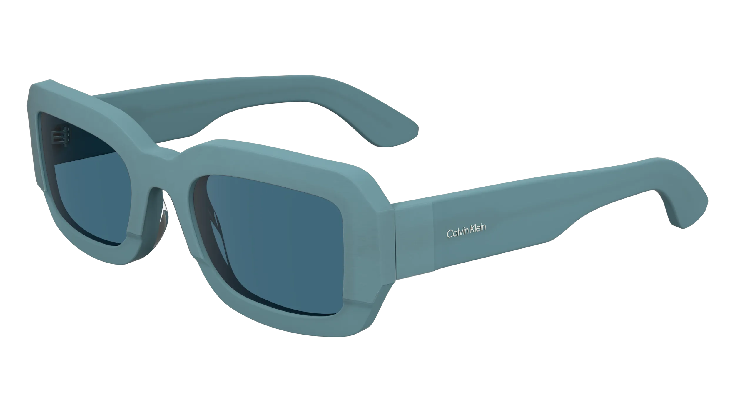 Calvin Klein CK24511S 413 Occhiali da sole Bio-acetato Azzurro Blu Squadrata Normale - immagine 1