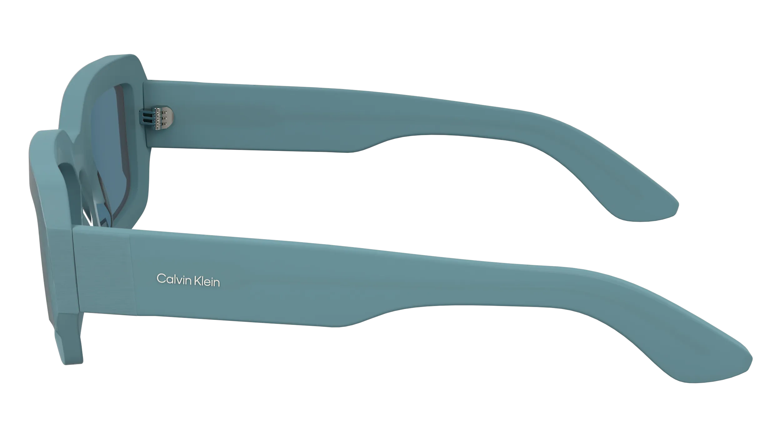Calvin Klein CK24511S 413 Occhiali da sole Bio-acetato Azzurro Blu Squadrata Normale - immagine 4