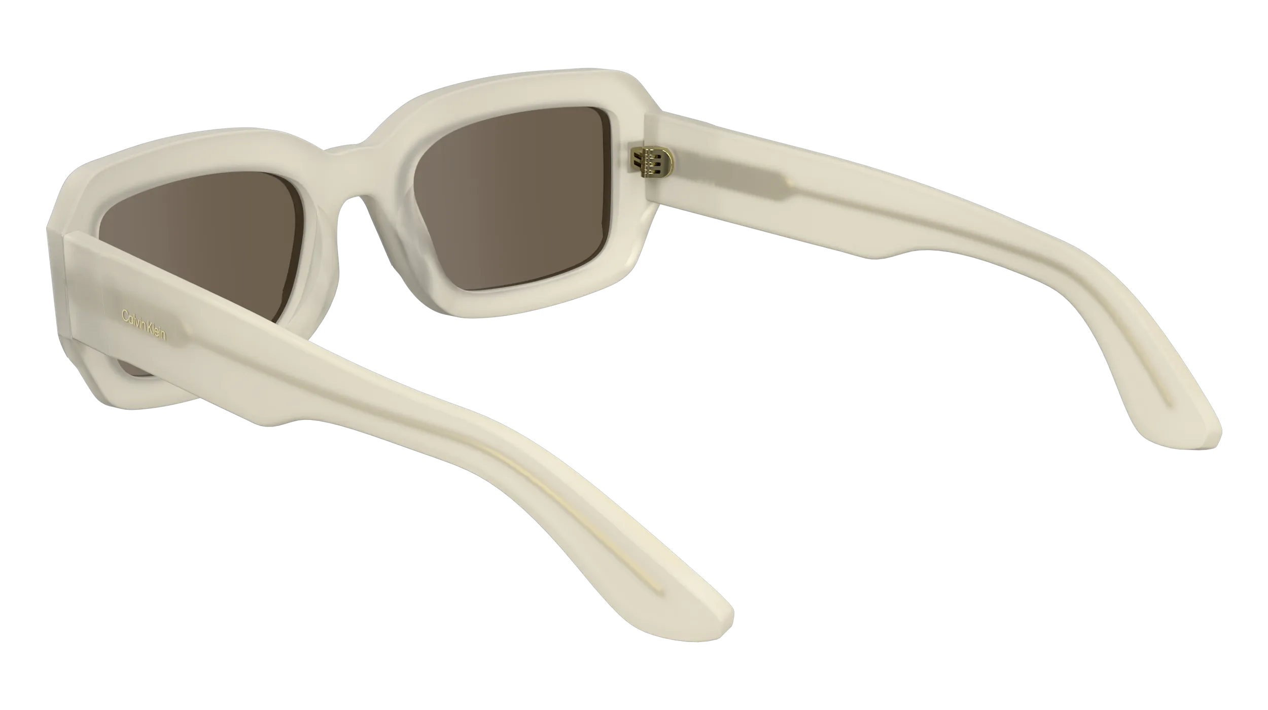 Calvin Klein CK24511S 109 Occhiali da sole Bio-acetato Beige Marrone Squadrata Normale - immagine 3