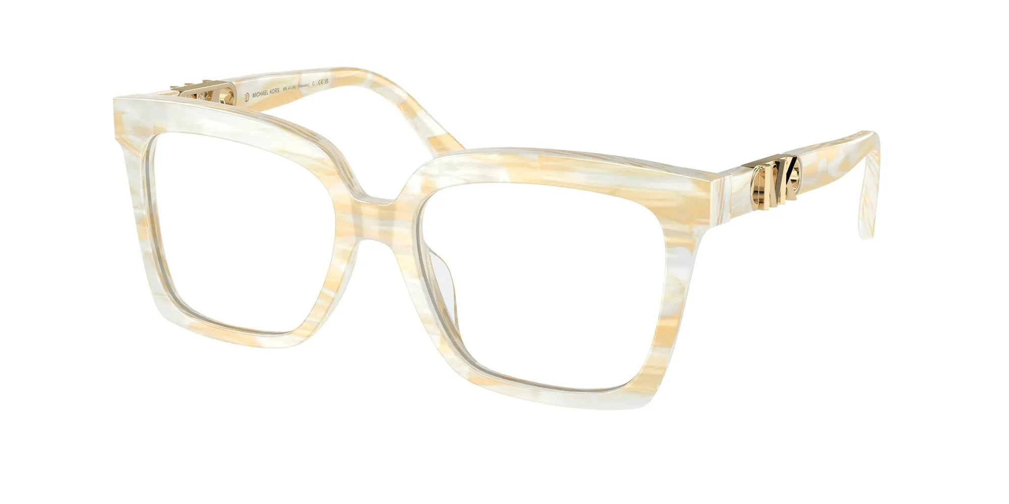 Michael Kors MK4119U NASSAU 4001 Montature da vista Acetato Beige Squadrata Normale - immagine 1